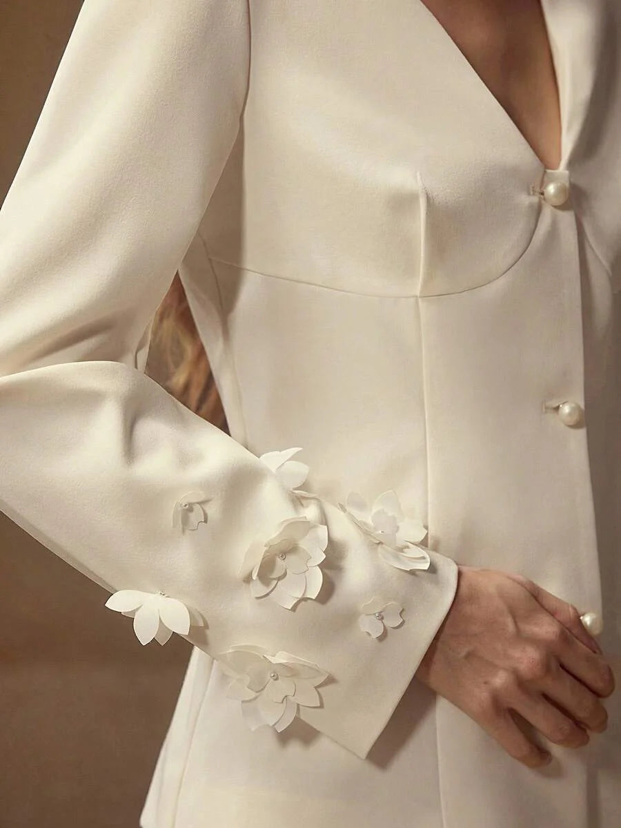 PREMIUM APPLIQUES BUTTON UP BLAZER