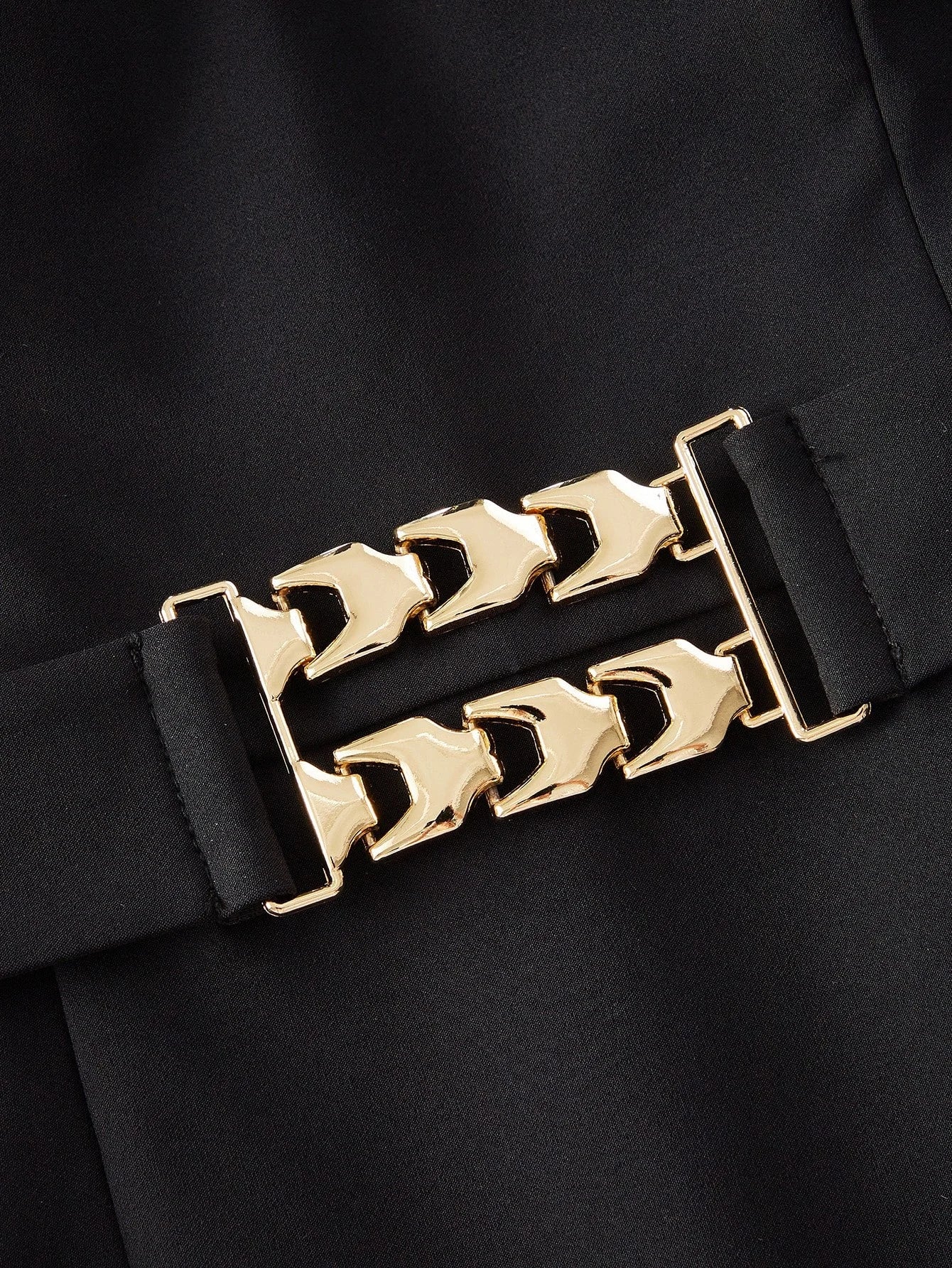 PREMIUM APPLIQUES MESH PANEL HEM CHAIN WAIST TUBE COCKTAIL DRESS