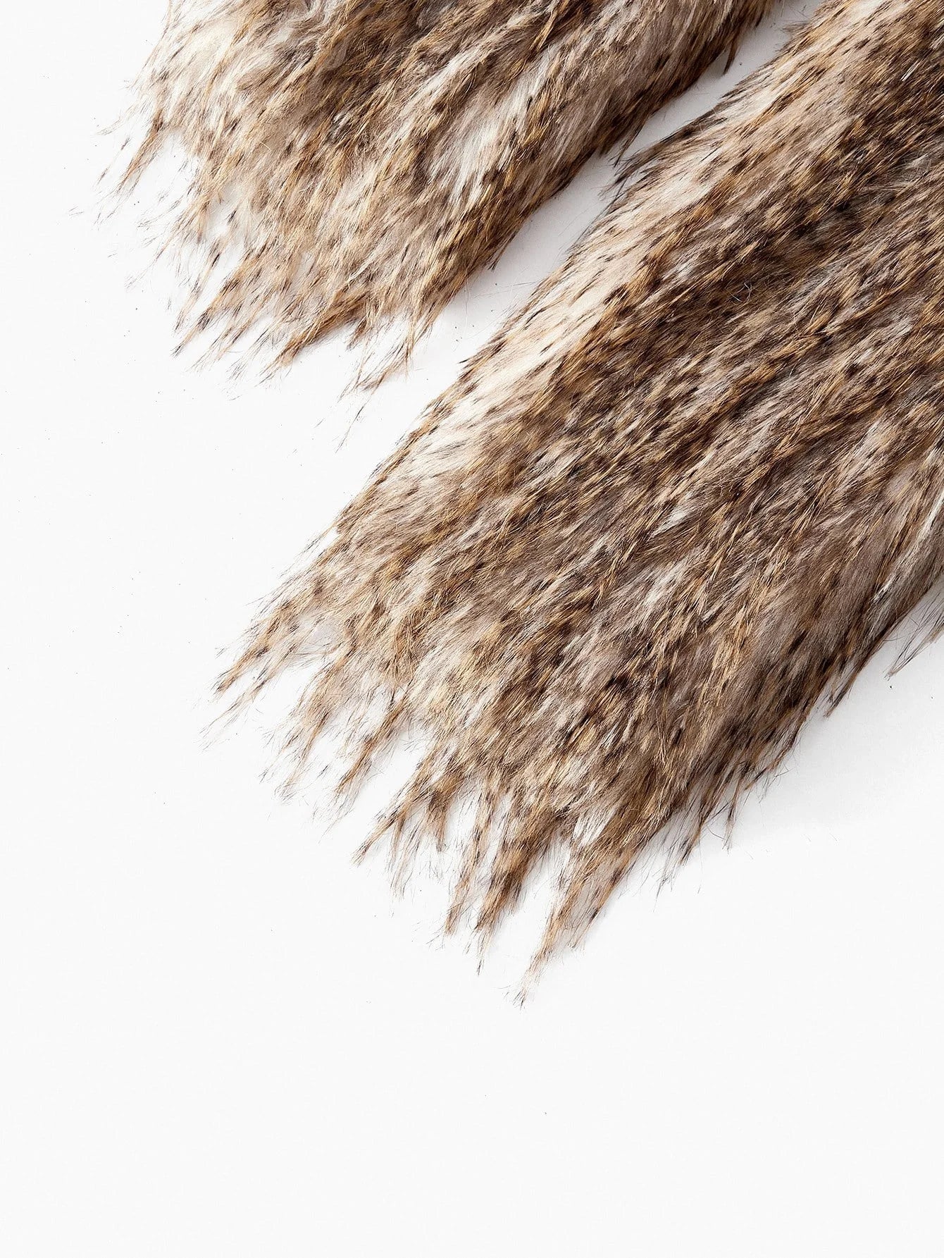 PREMIUM ASYMMETRICAL HEM FAUX FUR COAT