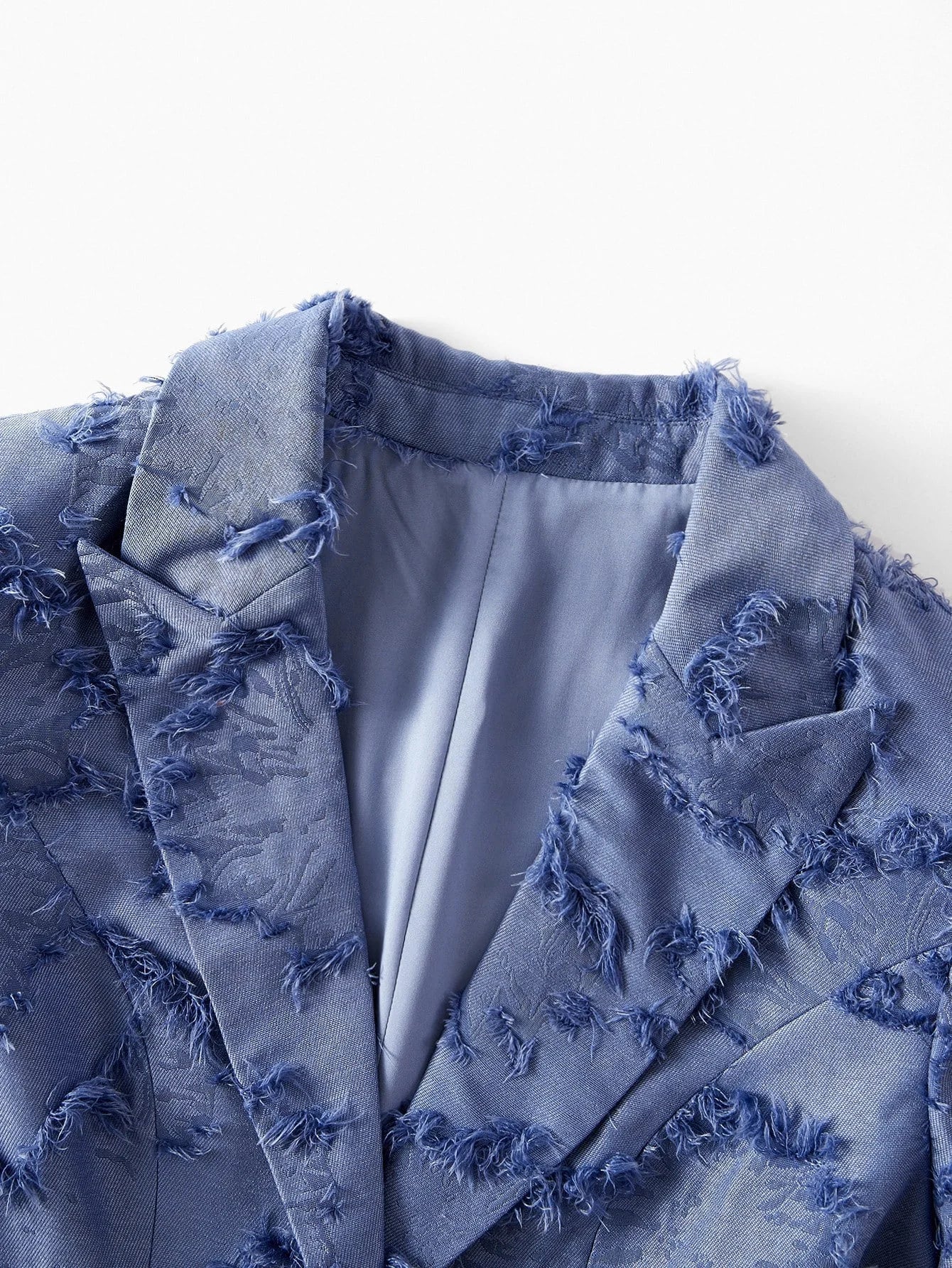 PREMIUM AUTUMNWINTER FASHION TEXTURED PEAK COLLAR BLAZER