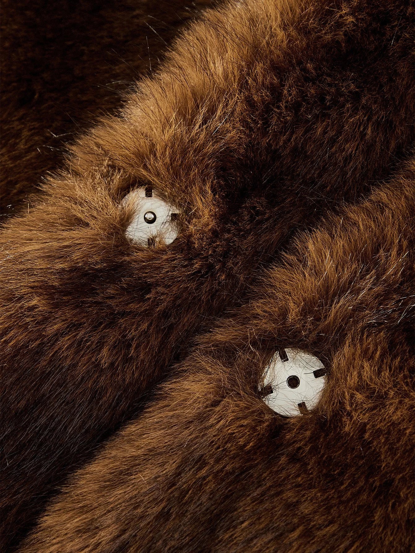 PREMIUM AUTUMNWINTER FAUX FUR LAPEL LONG COAT WITH BUCKLE BELT