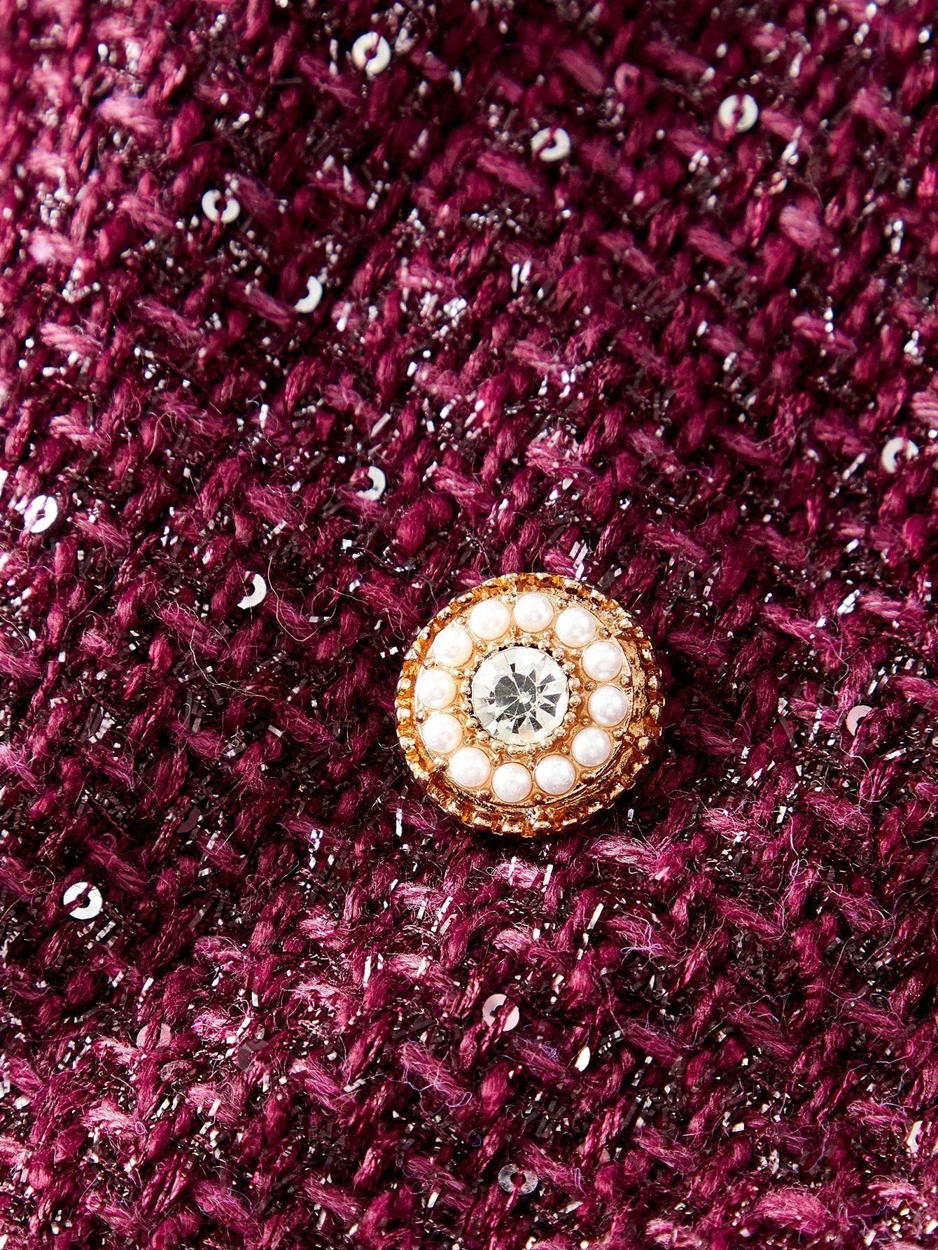 PREMIUM AUTUMNWINTER FRENCH STYLE CHIC TWEED LAPEL COLLAR LONG SLEEVE FITTED SHORT WOMENS BLAZER