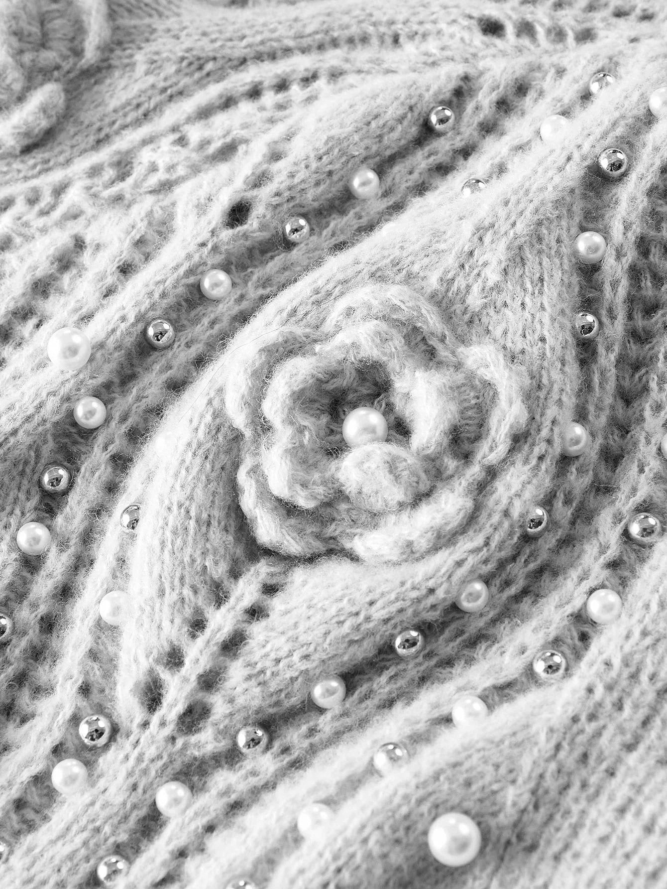 PREMIUM BEADED DETAIL BUTTON UP CARDIGAN