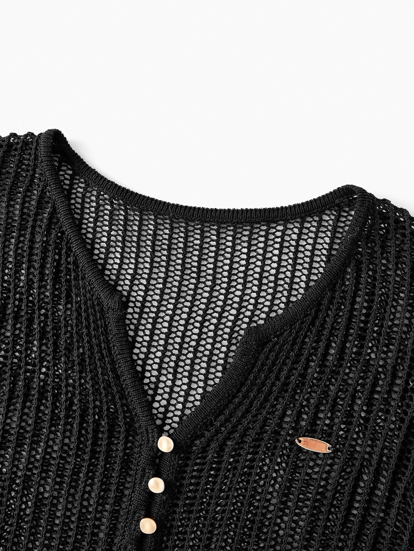 PREMIUM BELL SLEEVE SHEER BUTTON UP TOP amp SKIRT SWEATER SET