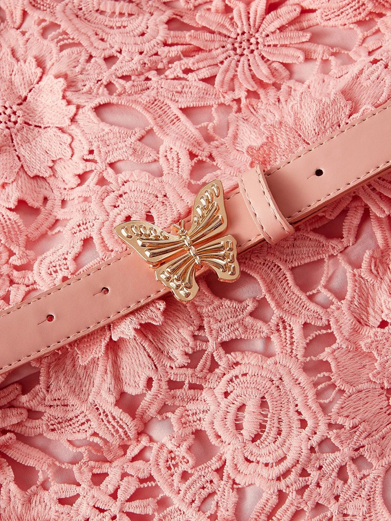 PREMIUM BELTED APPLIQUES CAMI DRESS