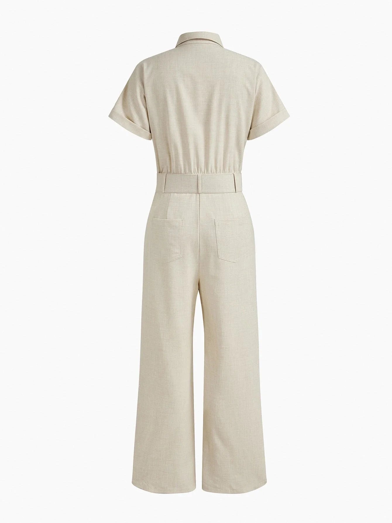 PREMIUM BELTED APPLIQUES JUMPSUIT