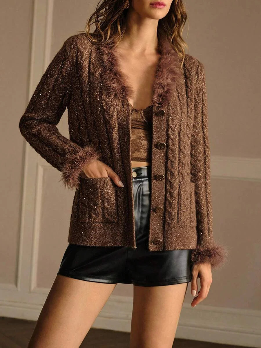 PREMIUM BELTED BUTTON UP CARDIGAN