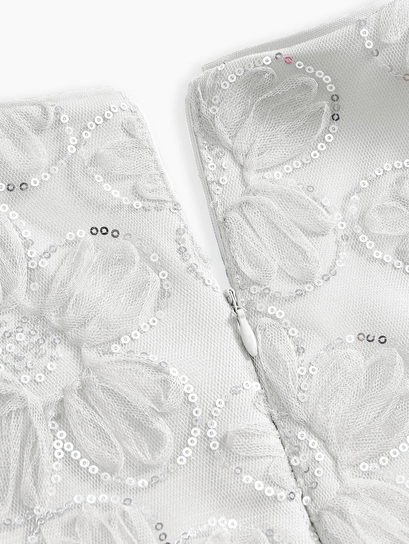 PREMIUM BELTED FLOWER APPLIQUES JUMPSUIT