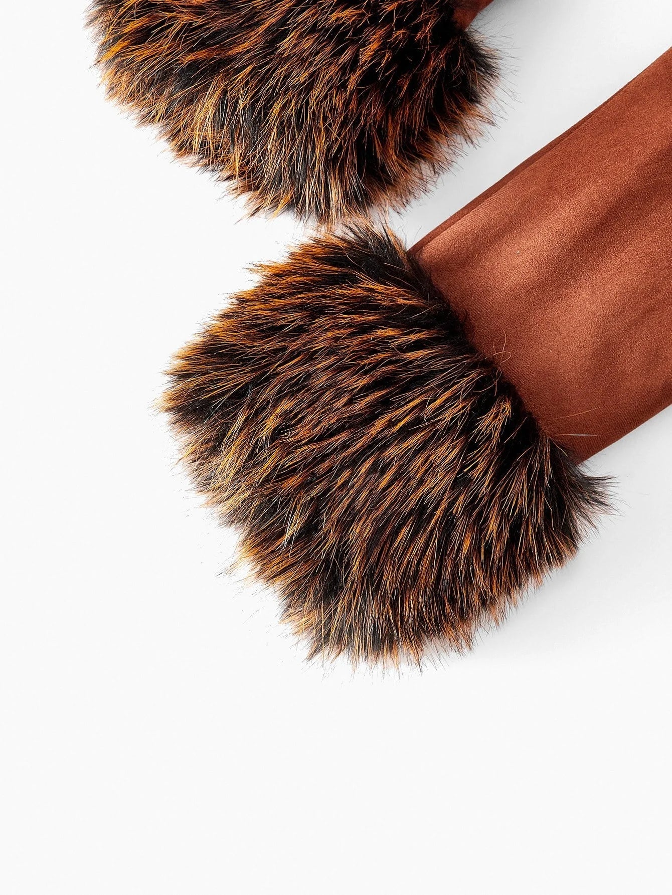 PREMIUM BELTED POCKET FAUX FUR COAT