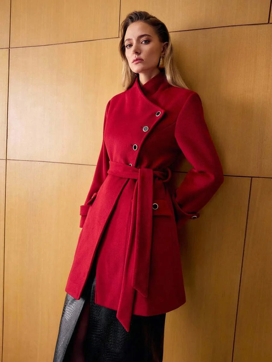 PREMIUM BELTED POCKET OVERCOAT