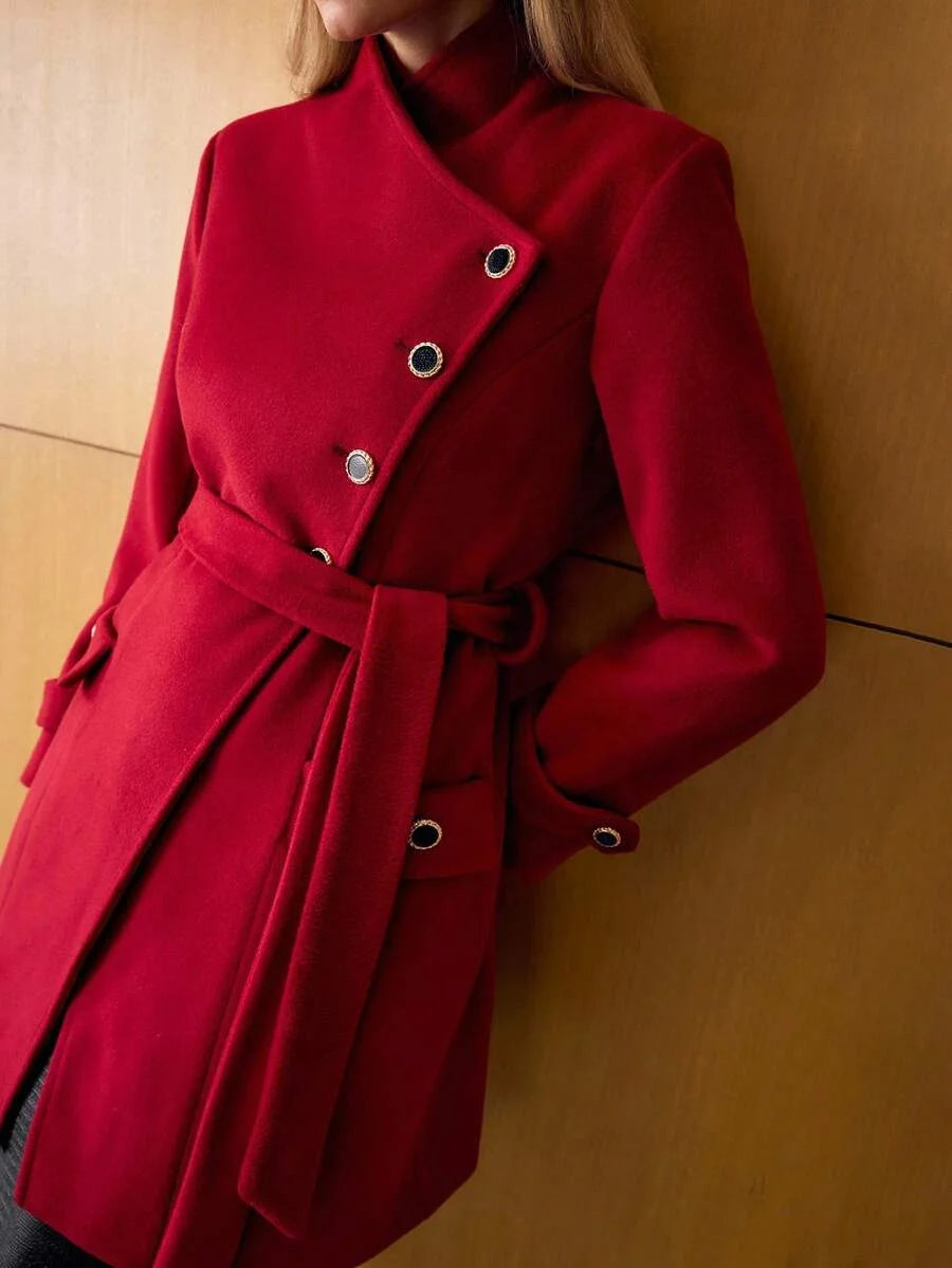 PREMIUM BELTED POCKET OVERCOAT