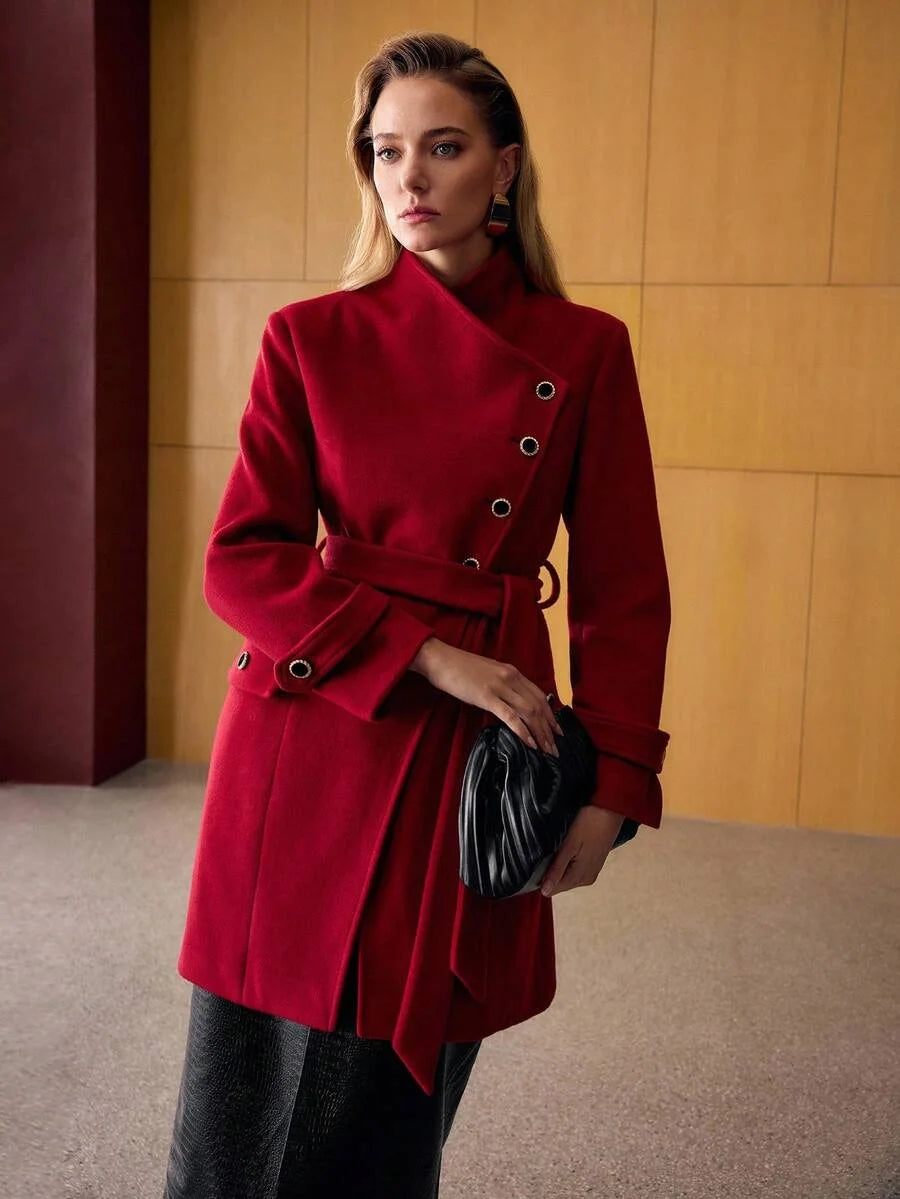 PREMIUM BELTED POCKET OVERCOAT