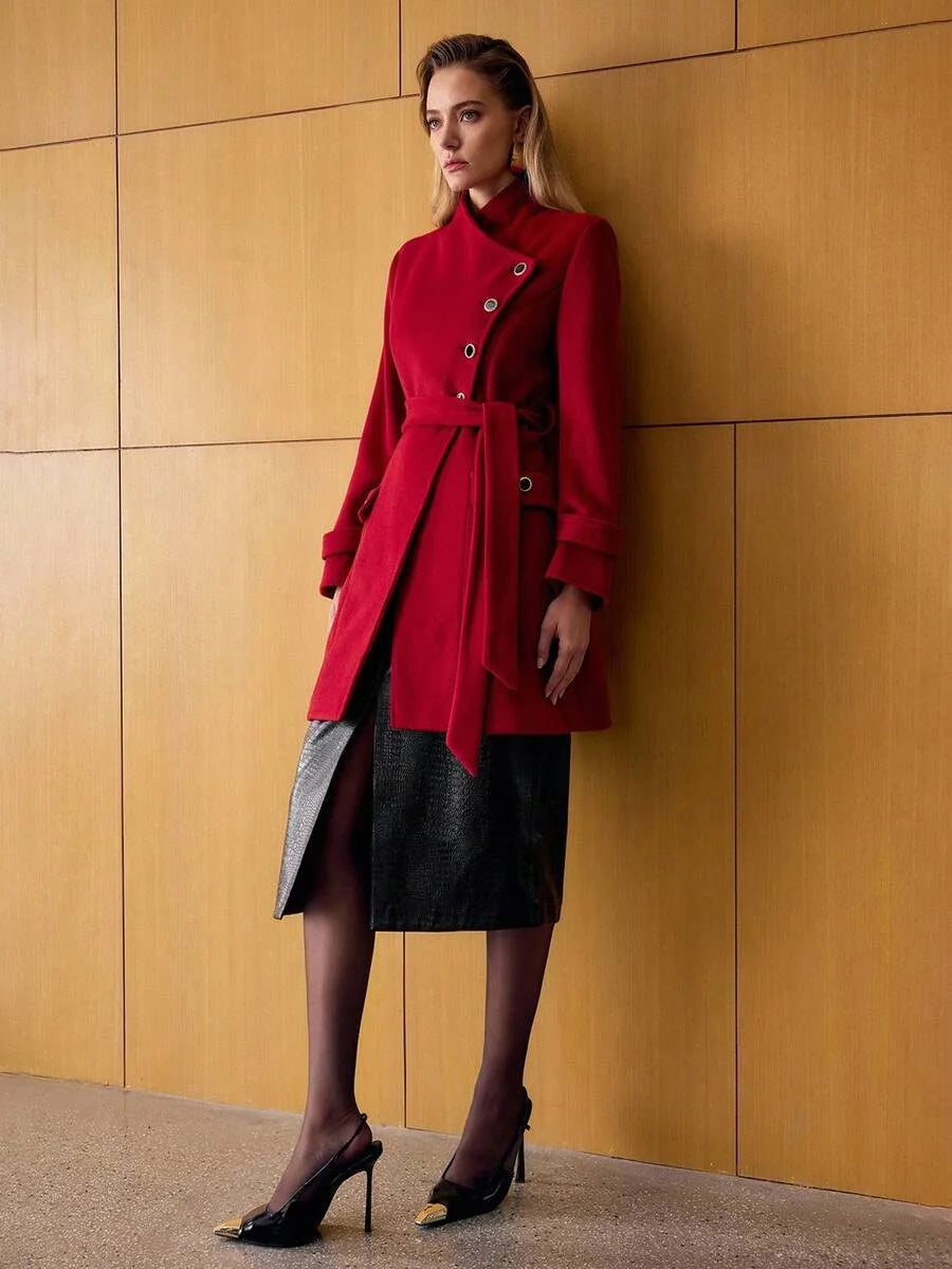 PREMIUM BELTED POCKET OVERCOAT