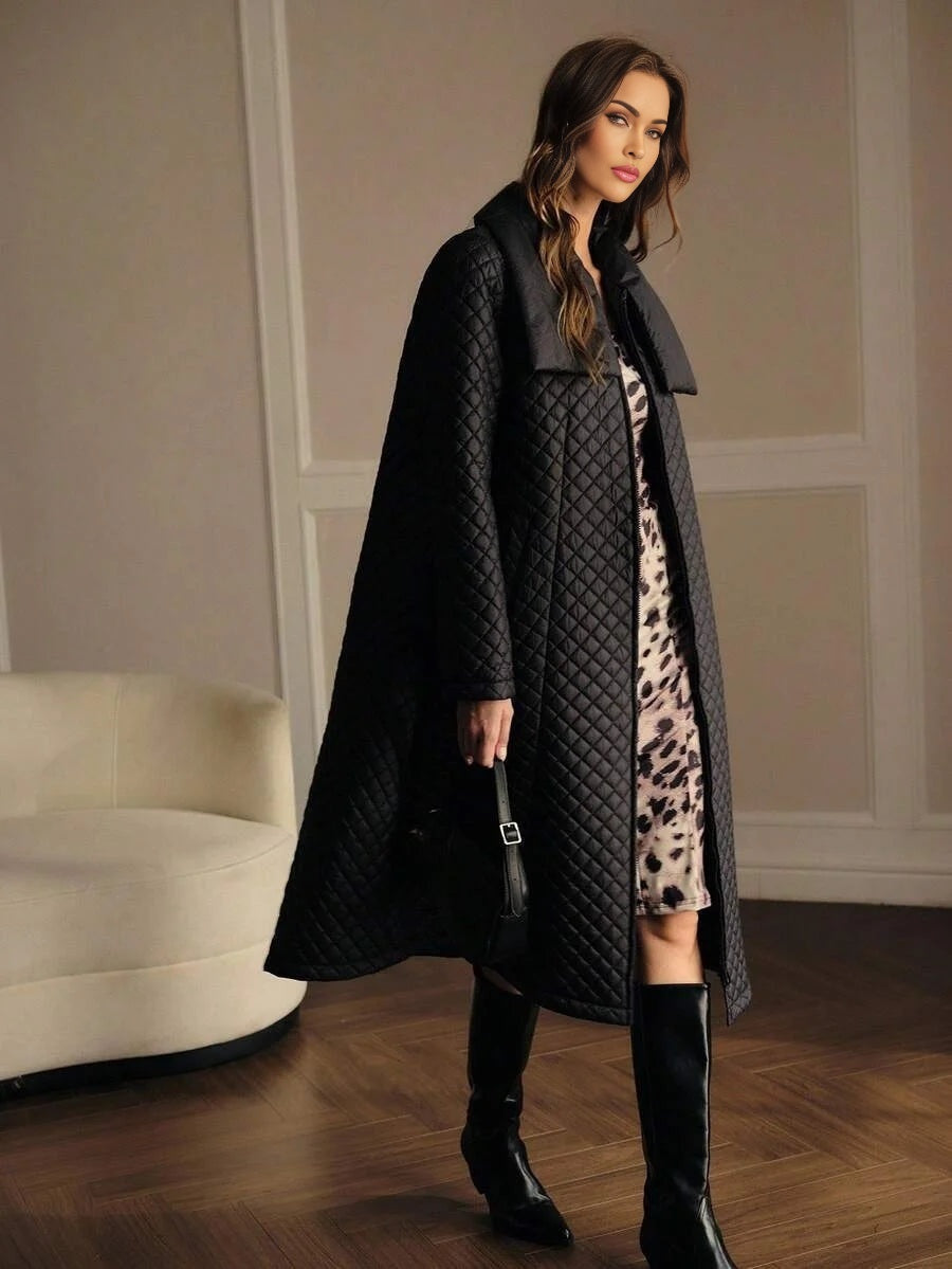 PREMIUM BELTED ZIPPER WINTER COAT