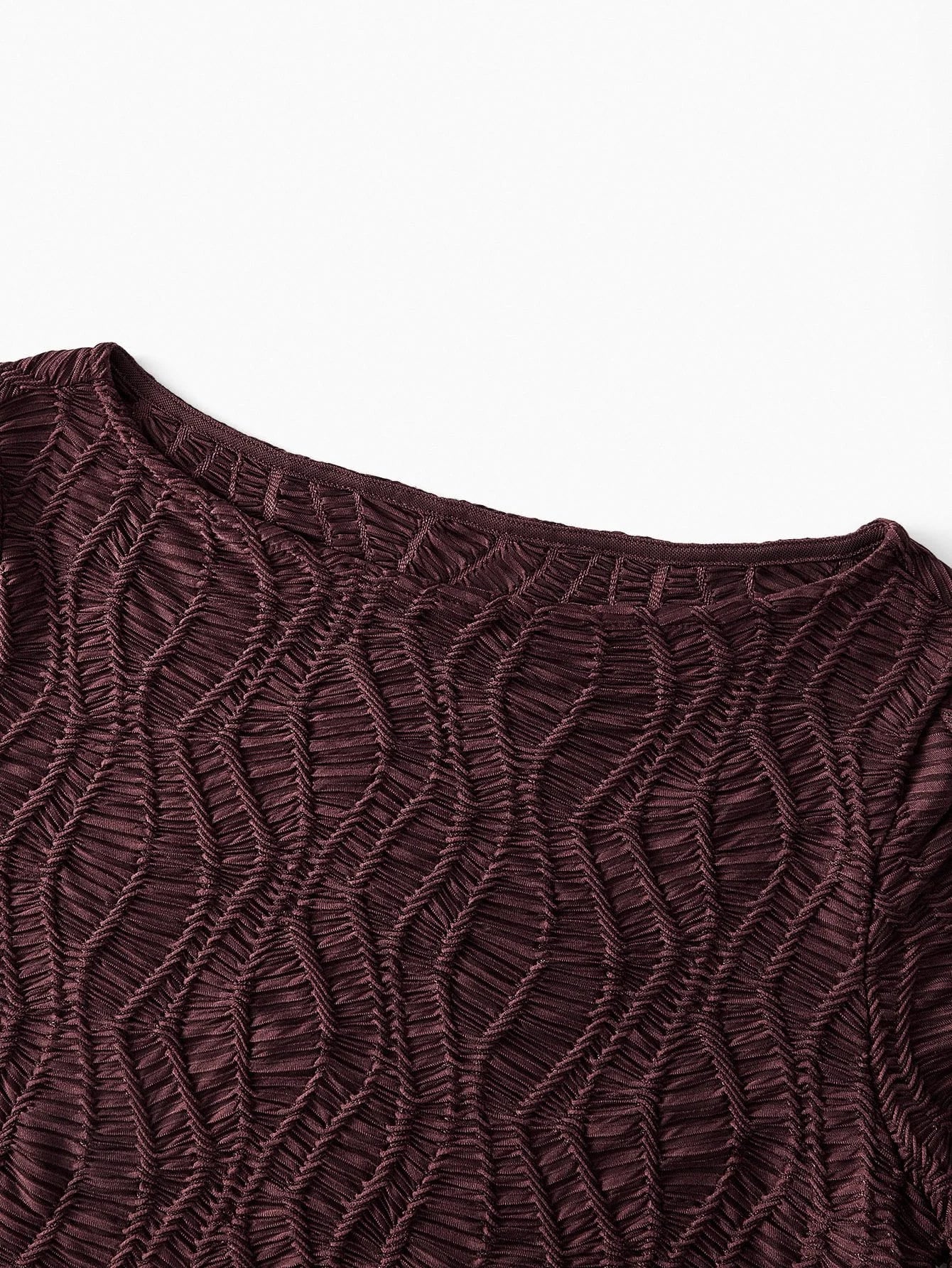 PREMIUM BIAS CUT TEXTURED PATTERN DRESS