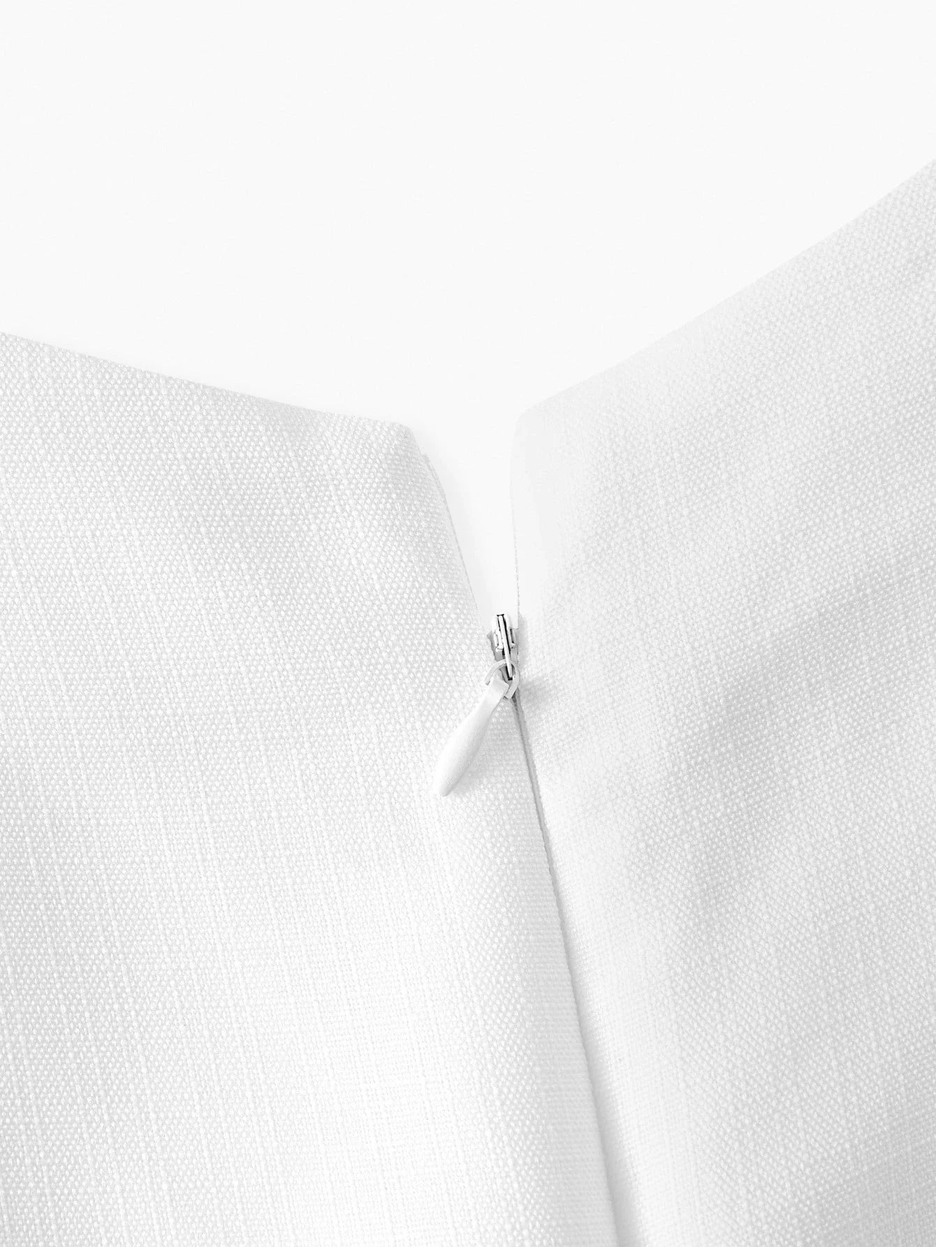 PREMIUM BLACK amp WHITE CONTRAST LACE PATCHWORK LONG SLEEVE MIDI DRESS