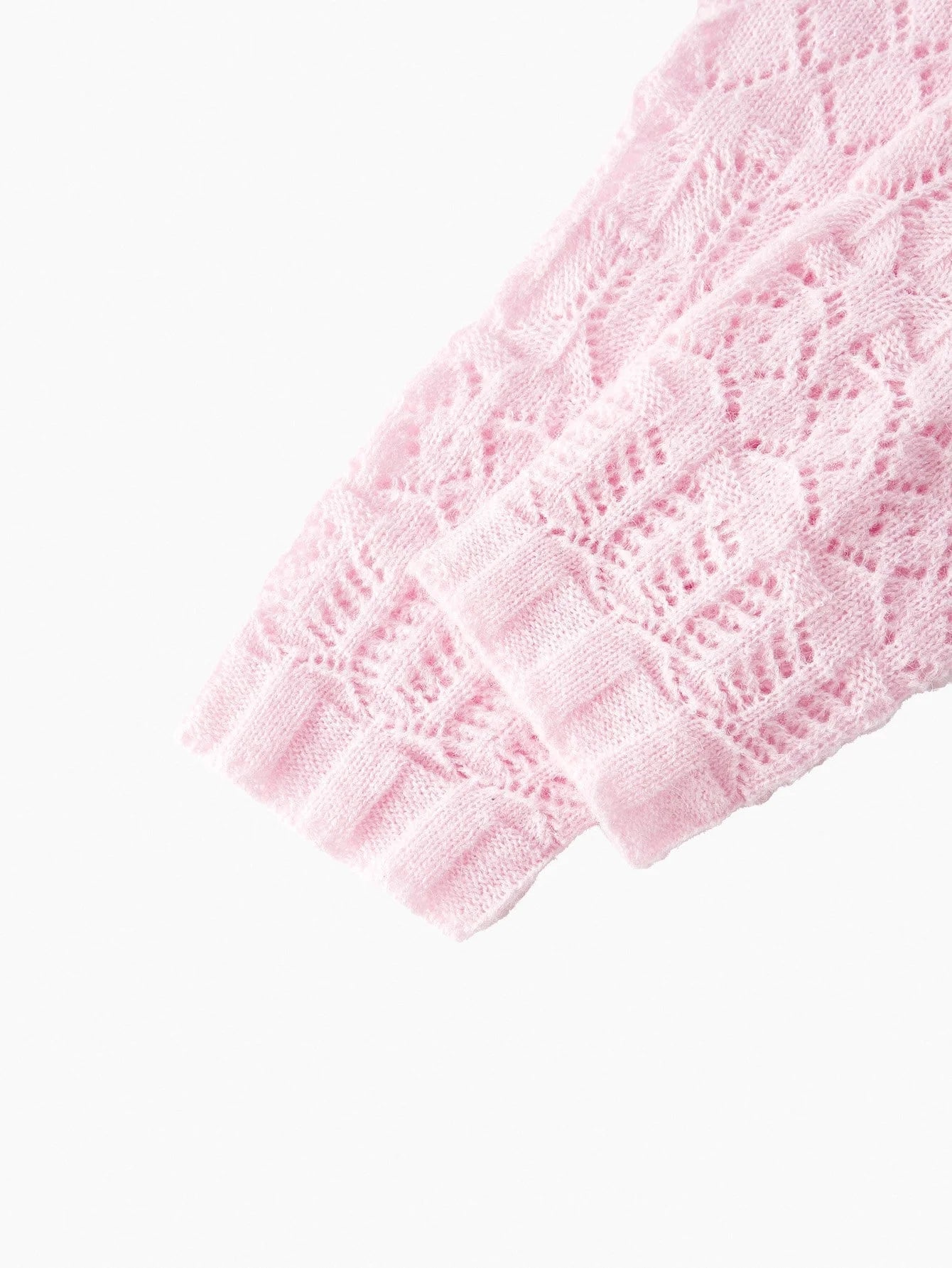 PREMIUM BOW DETAIL HOLLOW OUT CARDIGAN