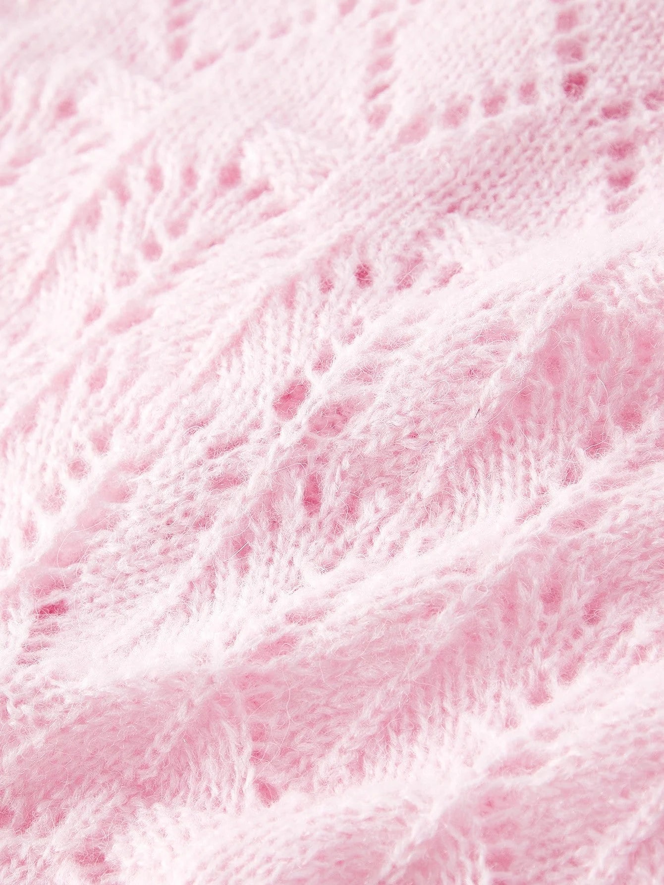 PREMIUM BOW DETAIL HOLLOW OUT CARDIGAN