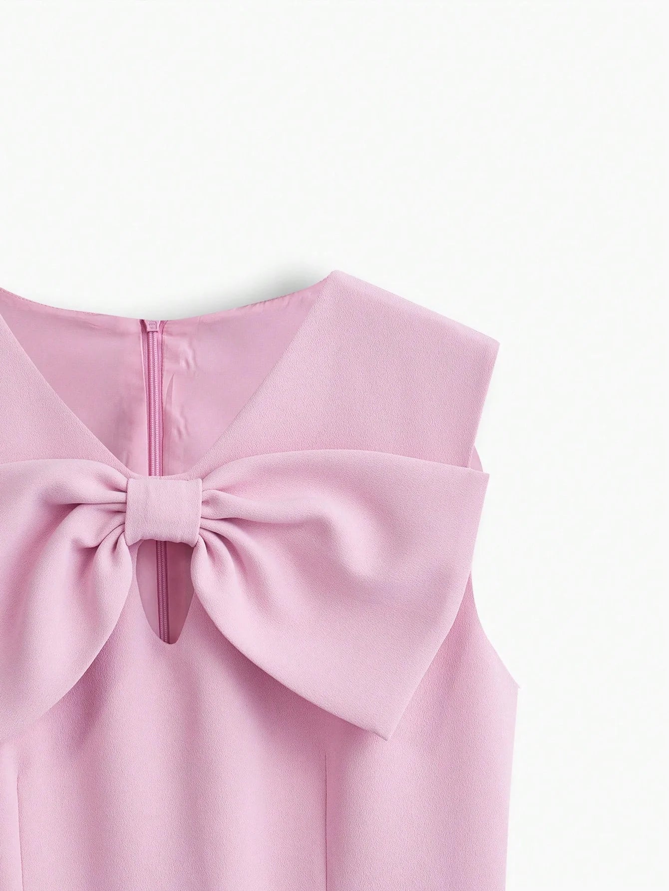 PREMIUM BOW KEYHOLE DRESS WITHOUT BELT