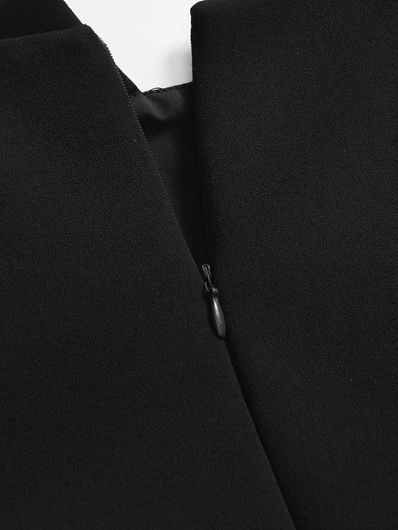 PREMIUM BUTTON DECOR FOLD PLEATED A LINE DRESS