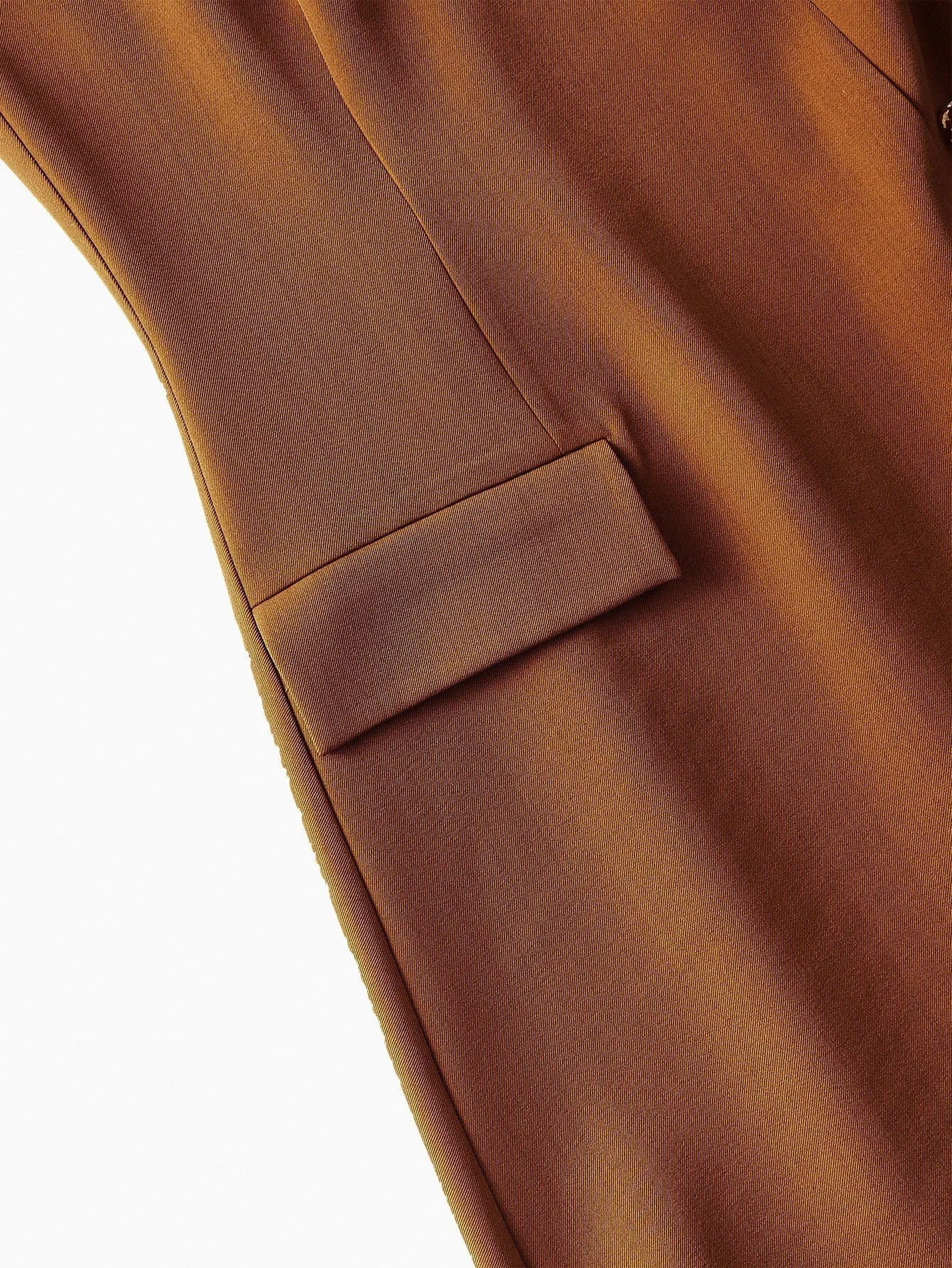 PREMIUM BUTTON DECOR SPLIT HEM DRESS