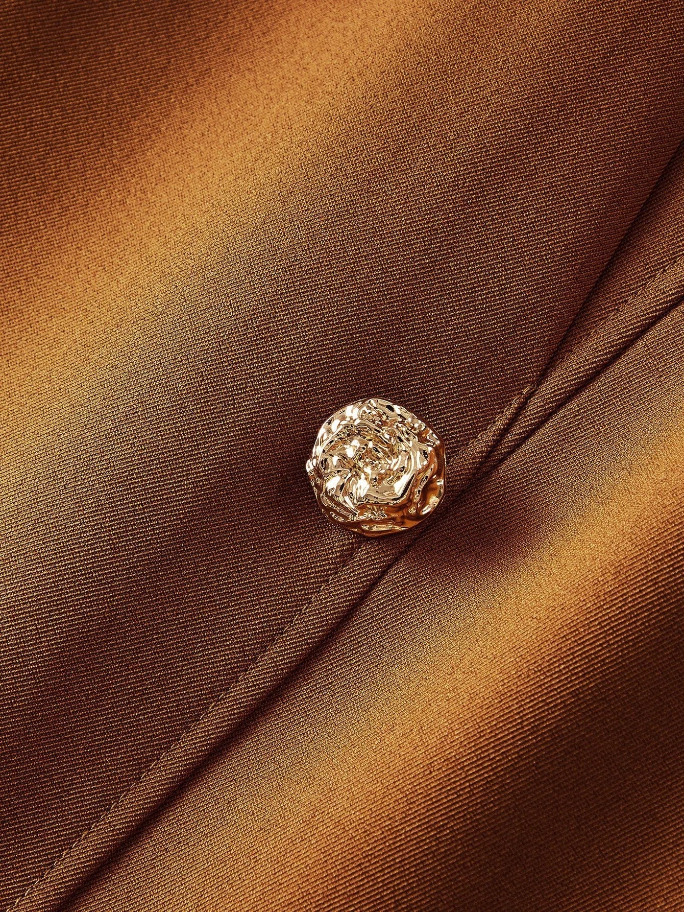 PREMIUM BUTTON DECOR SPLIT HEM DRESS