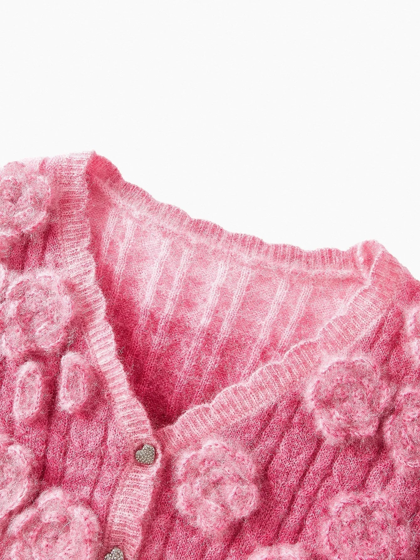 PREMIUM BUTTON UP APPLIQUES CARDIGAN