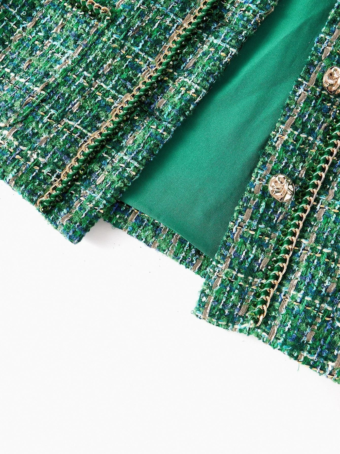 PREMIUM BUTTON UP CONTRAST TRIM BLAZER