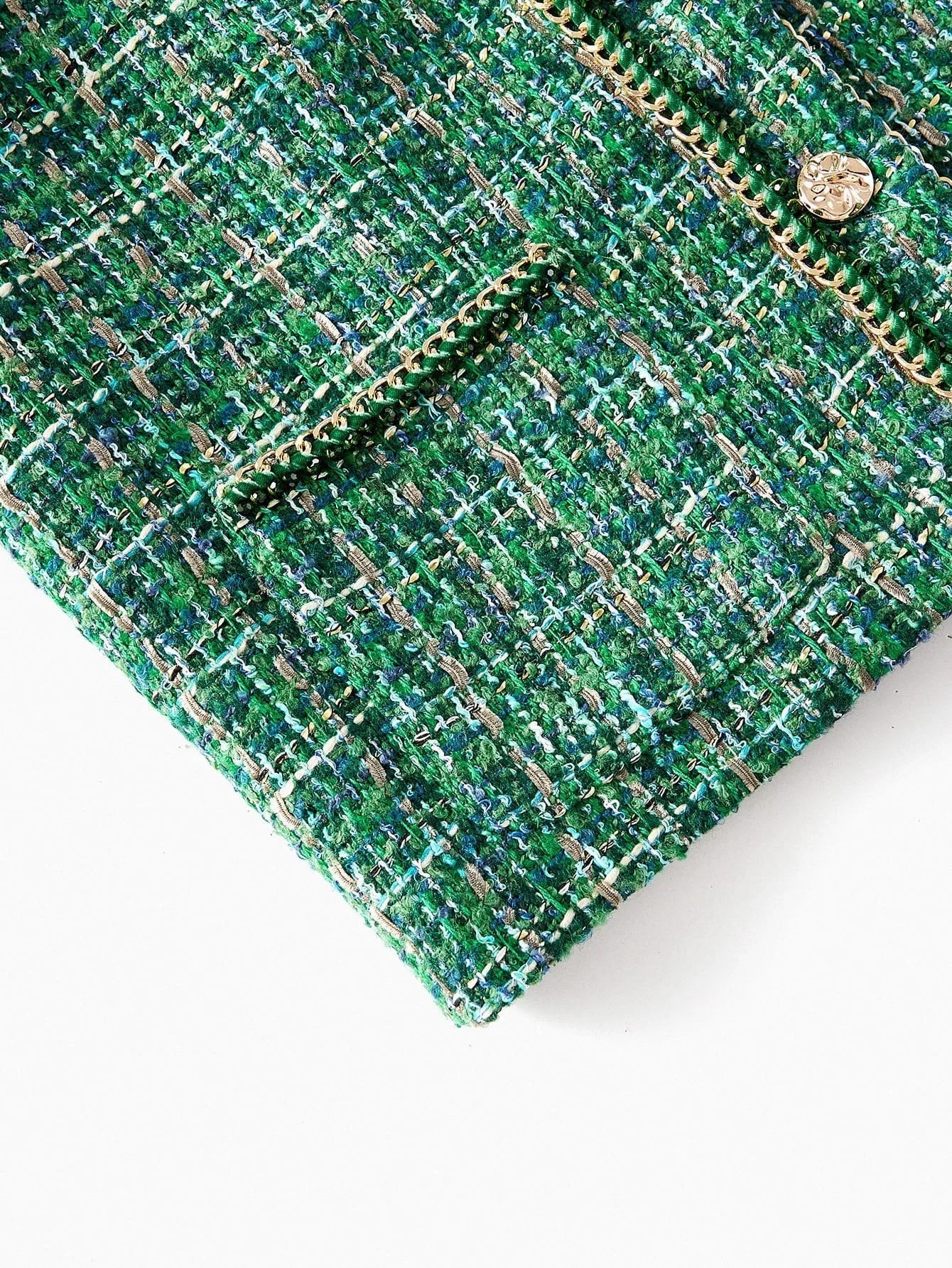 PREMIUM BUTTON UP CONTRAST TRIM BLAZER