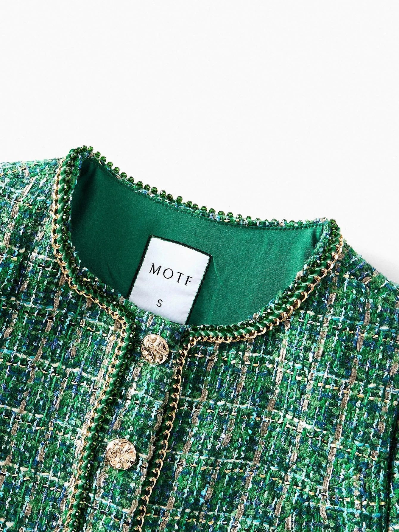 PREMIUM BUTTON UP CONTRAST TRIM BLAZER