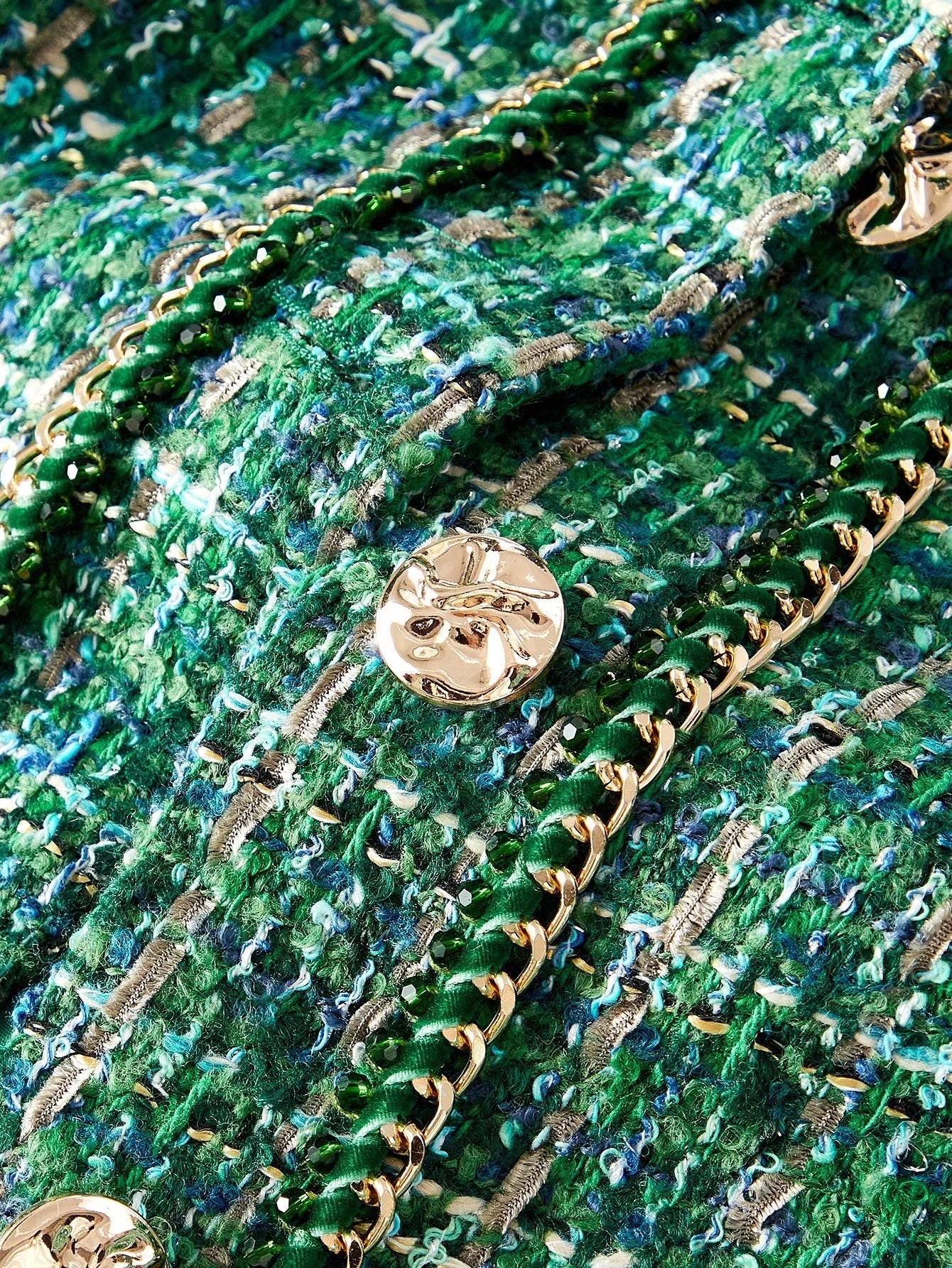 PREMIUM BUTTON UP CONTRAST TRIM BLAZER