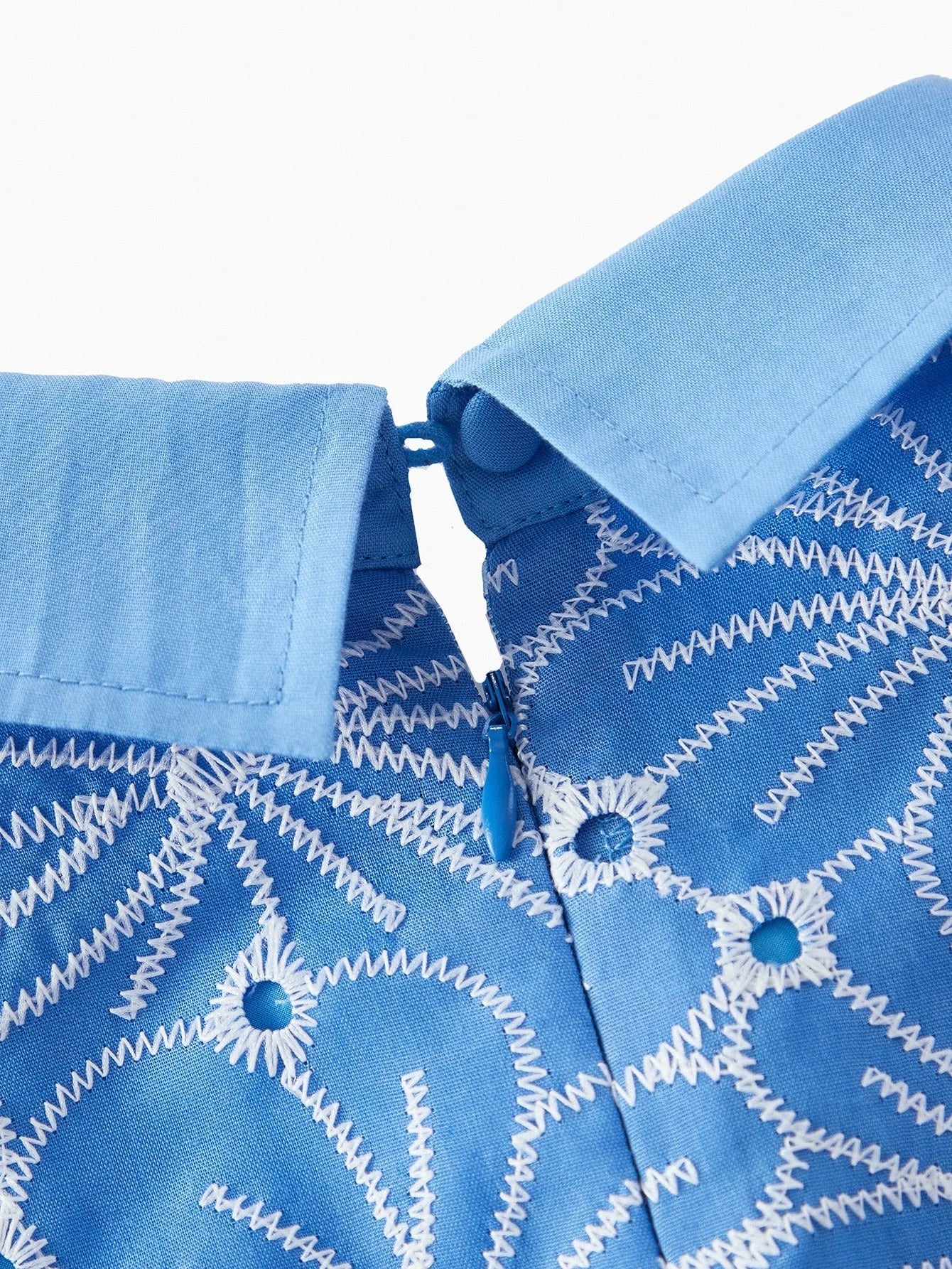 PREMIUM BUTTON UP EMBROIDERY DRESS