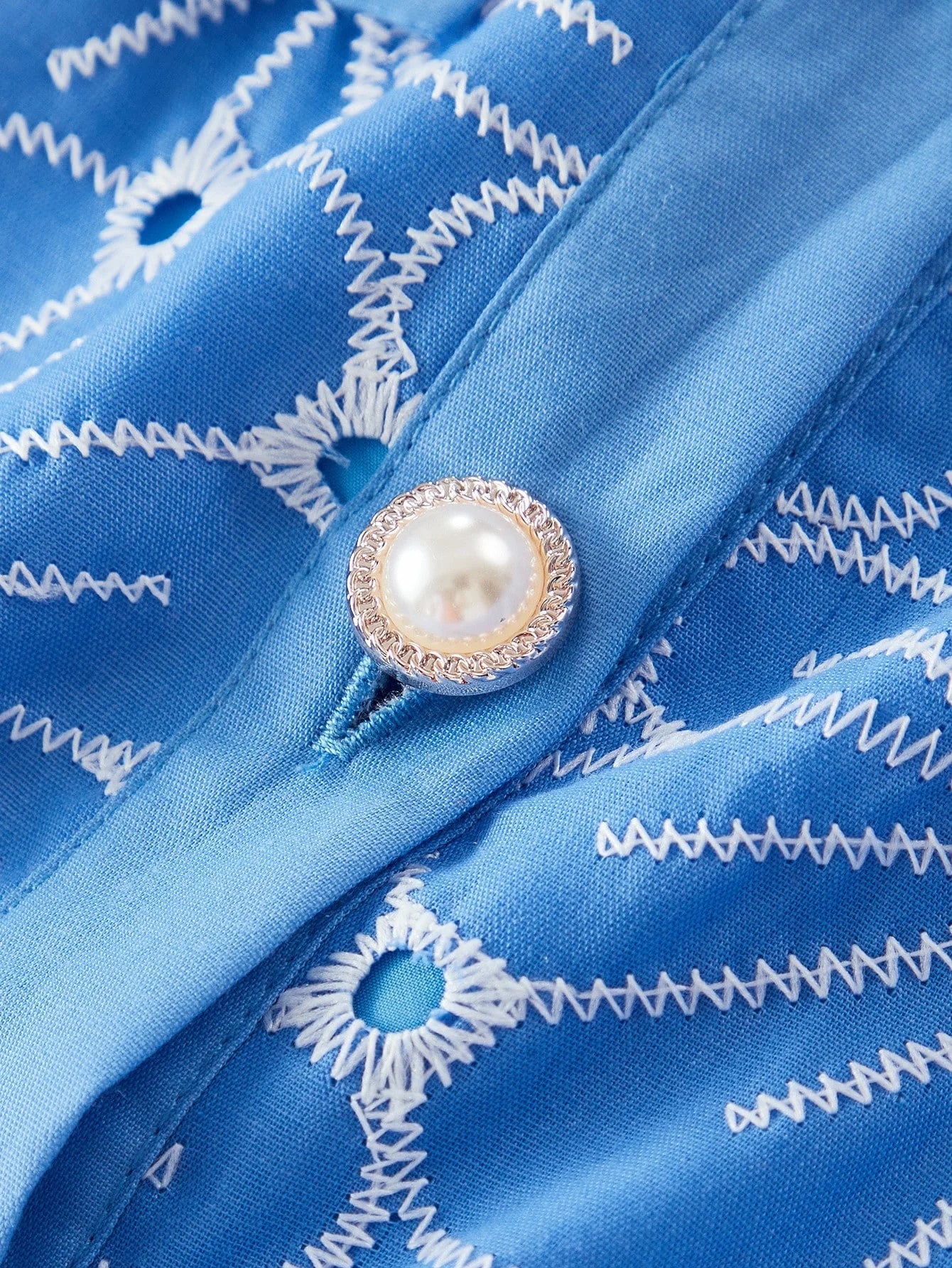 PREMIUM BUTTON UP EMBROIDERY DRESS