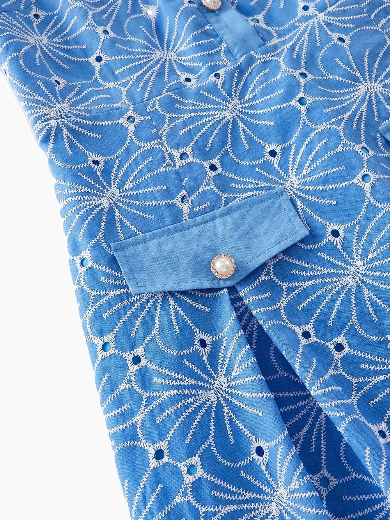 PREMIUM BUTTON UP EMBROIDERY DRESS