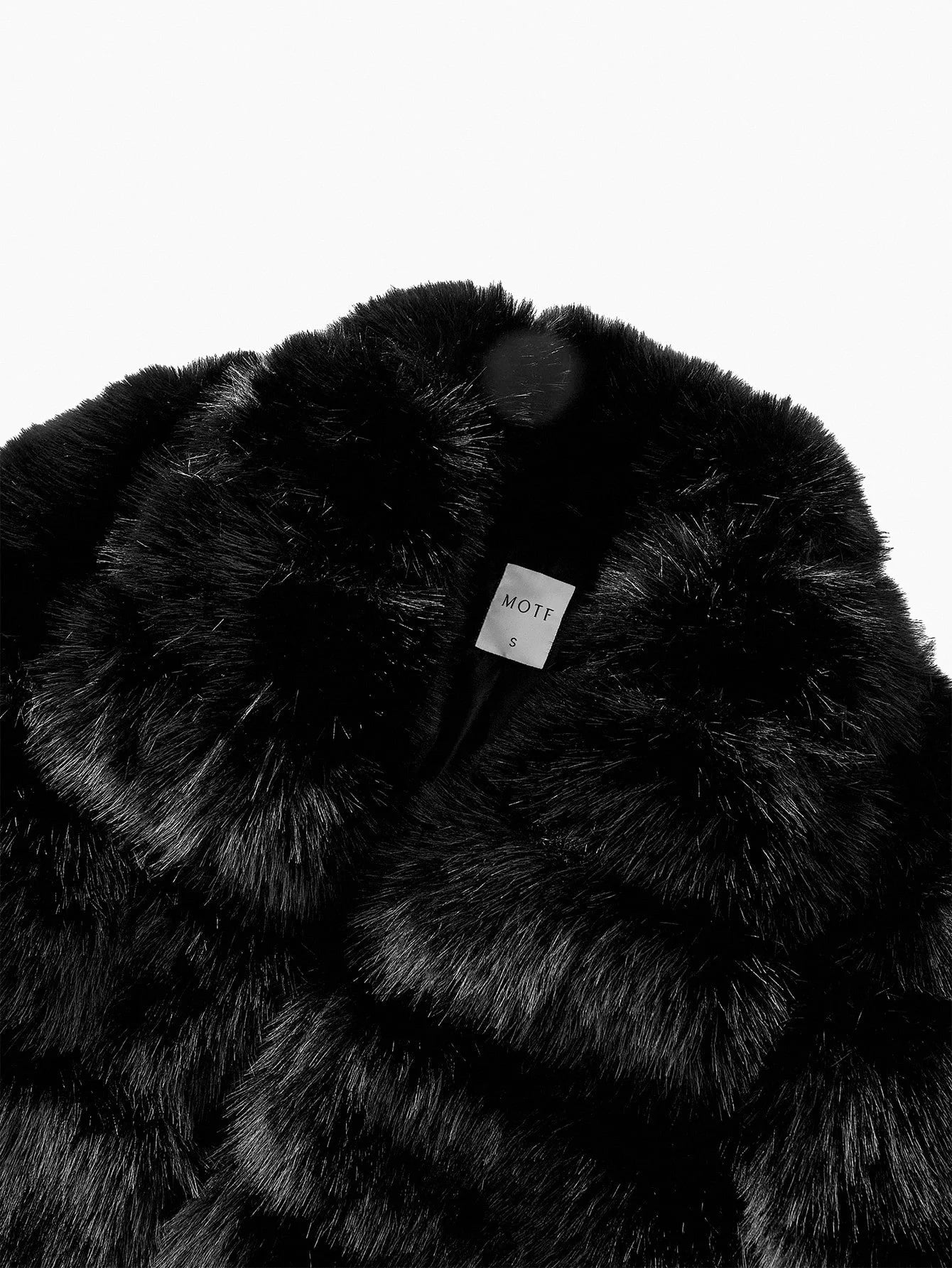 PREMIUM BUTTON UP LONG SLEEVE FAUX FUR COAT