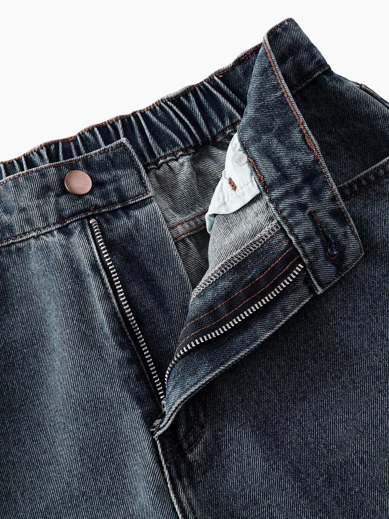 PREMIUM BUTTON UP PEPLUM TOP amp SLANT POCKET JEANS DENIM SET