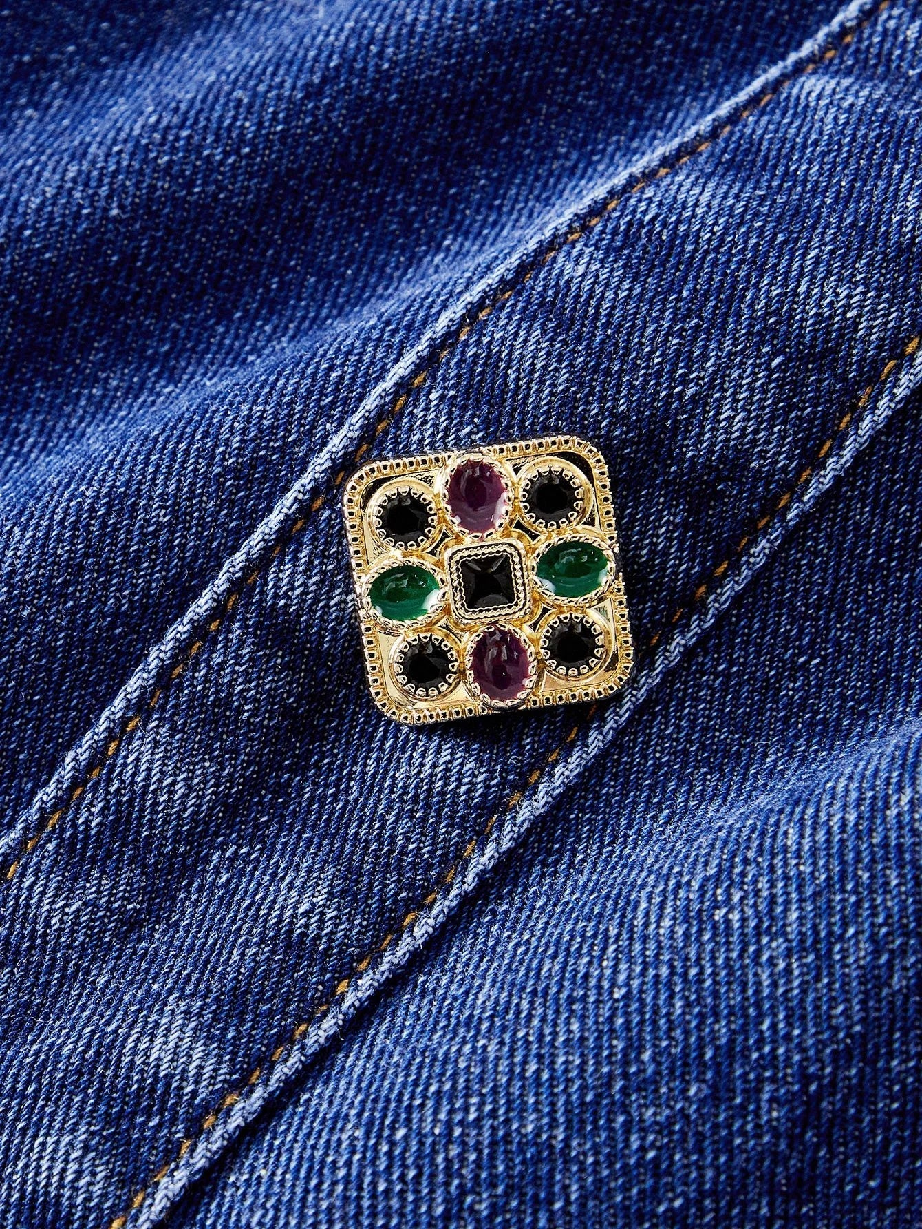 PREMIUM BUTTON UP PLEATED DENIM DRESS