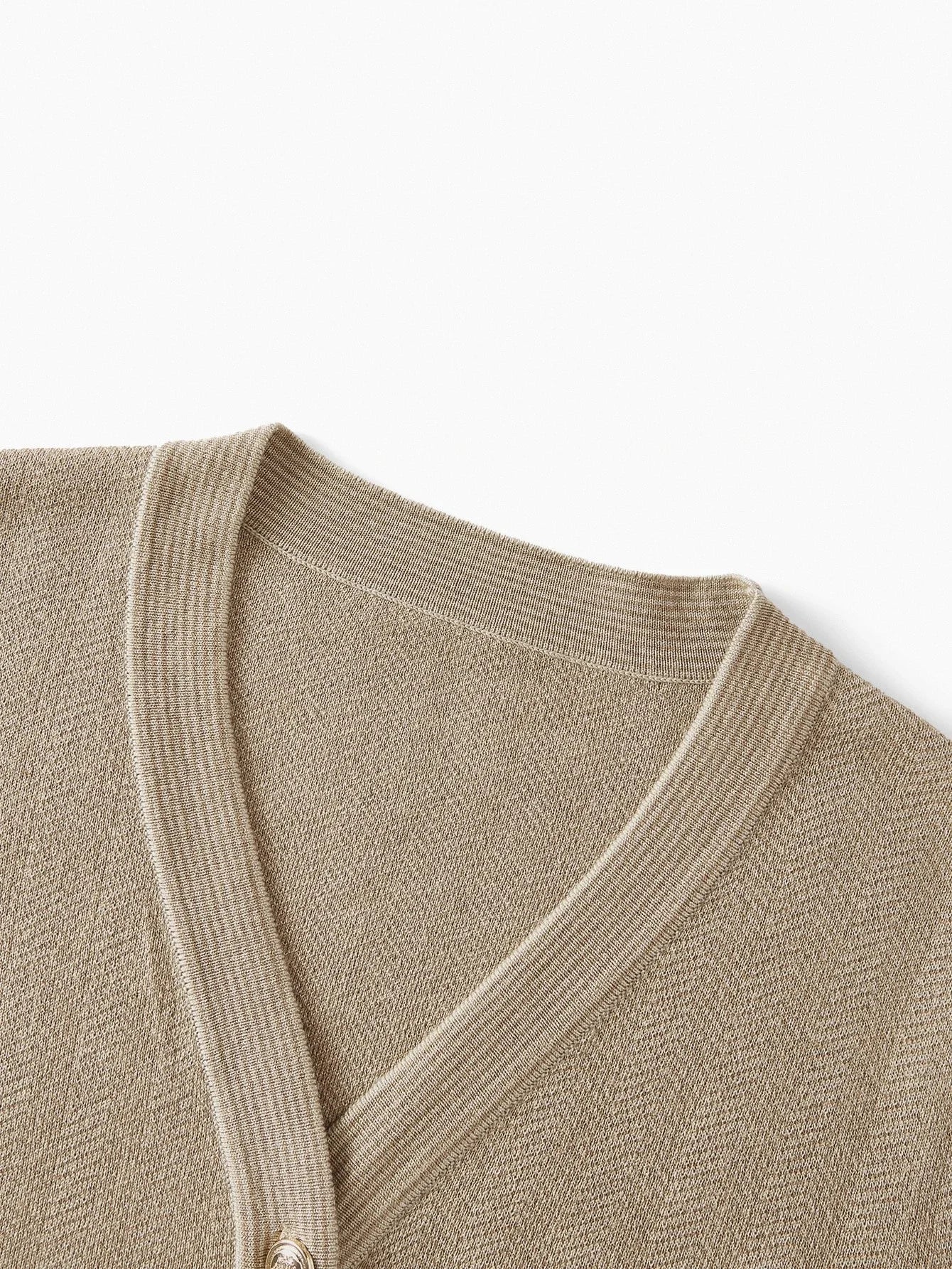 PREMIUM BUTTON UP V NECK TOP amp WIDE LEG PANTS SWEATER SET