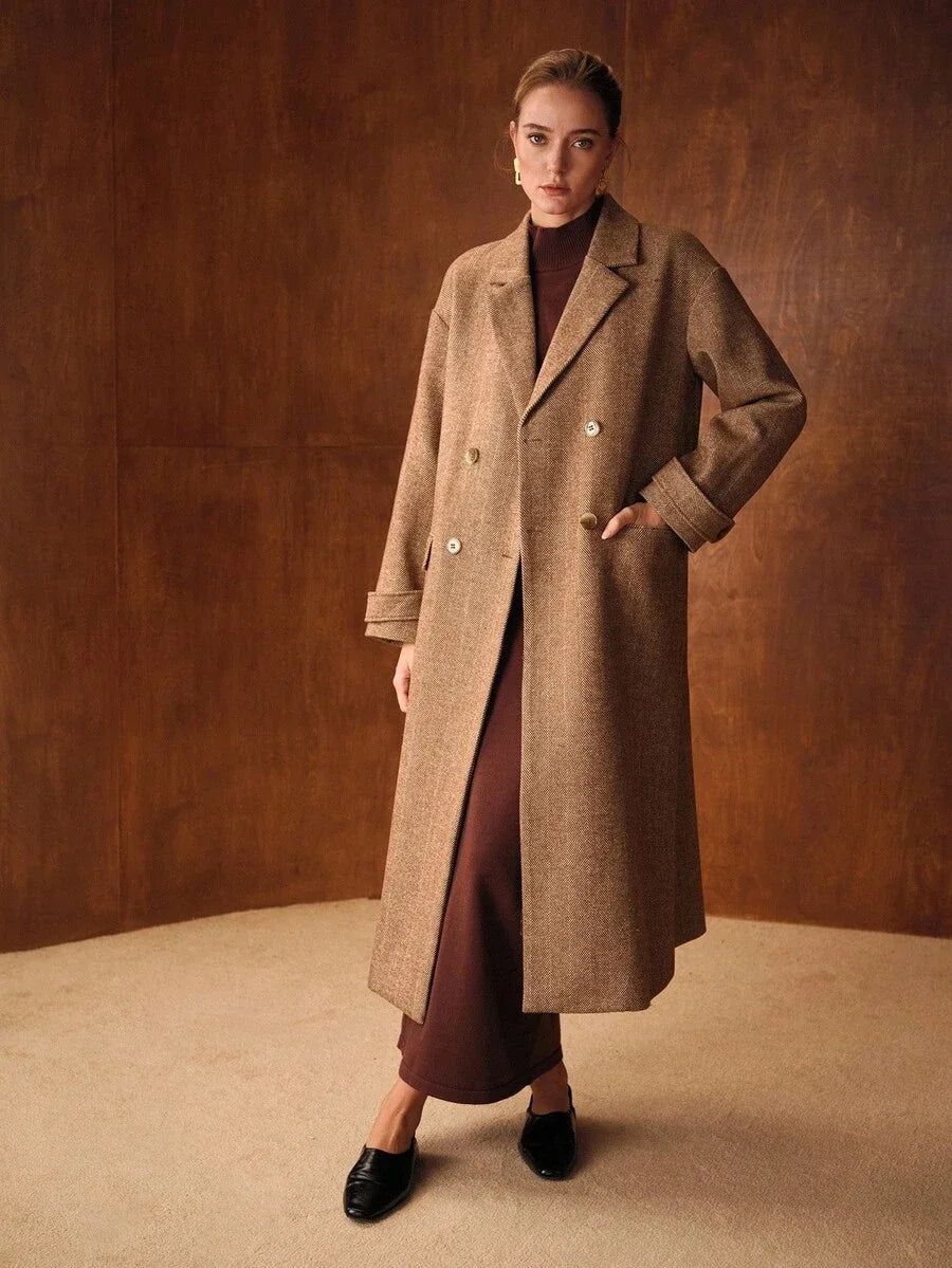 PREMIUM CASHMERE DOUBLE BREASTED OVERCOAT