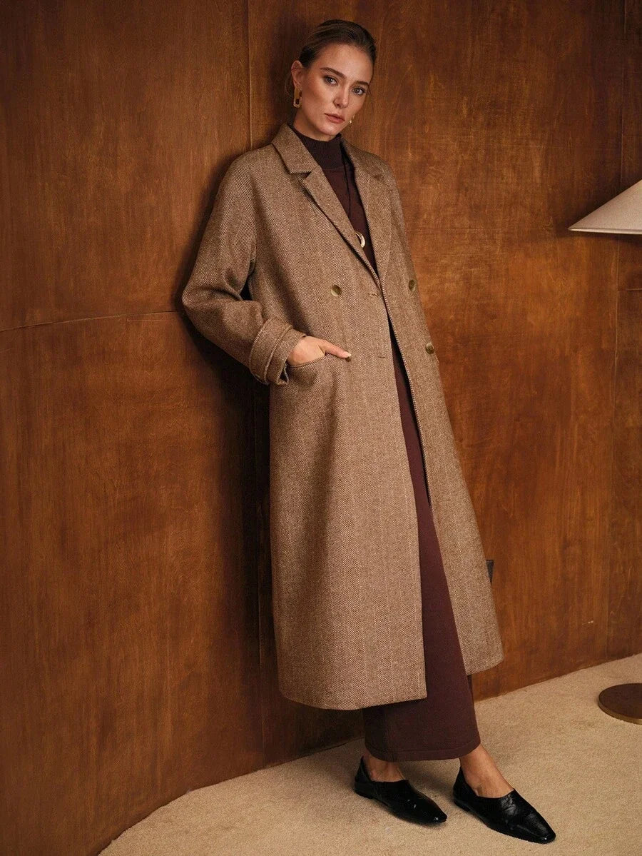 PREMIUM CASHMERE DOUBLE BREASTED OVERCOAT