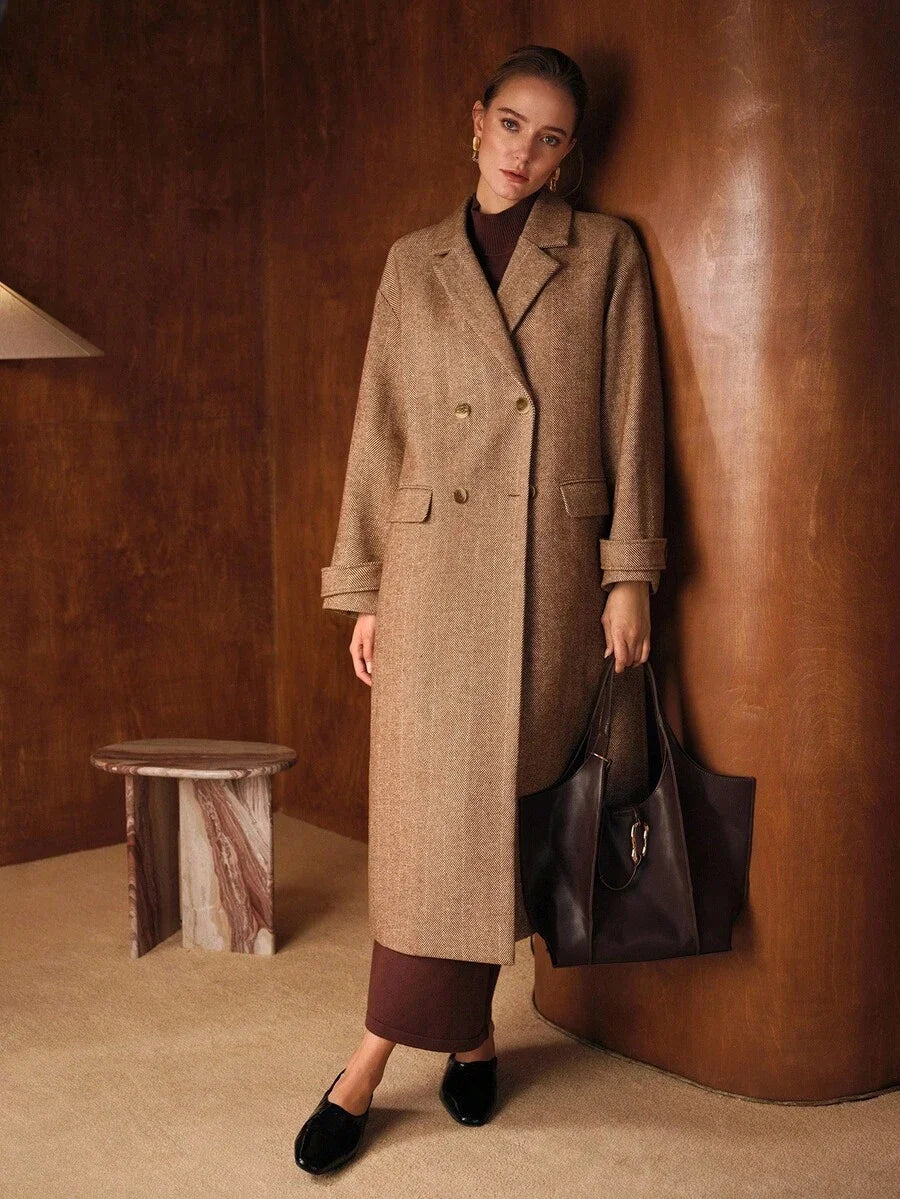 PREMIUM CASHMERE DOUBLE BREASTED OVERCOAT