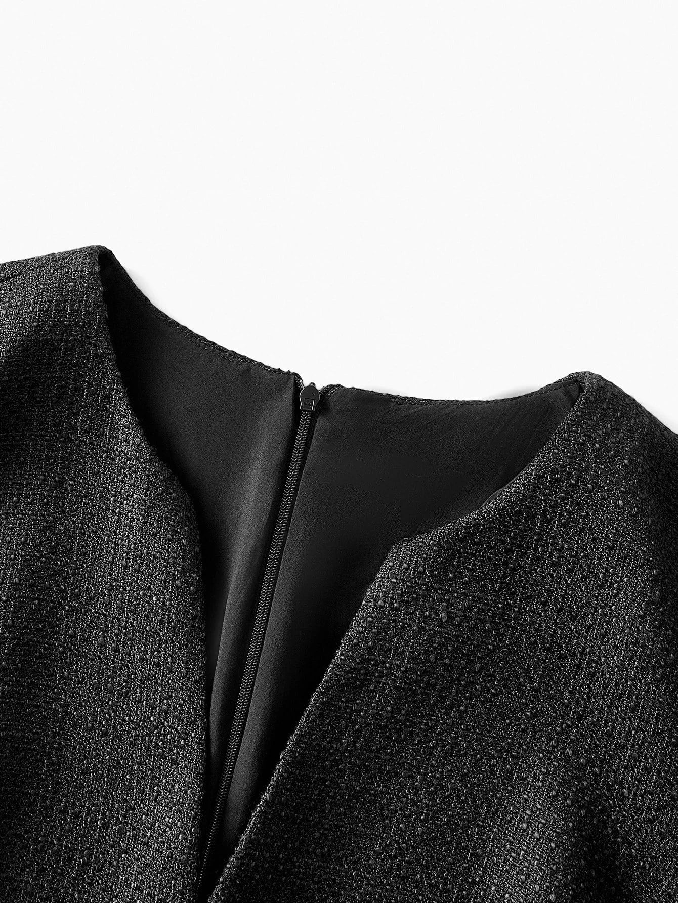 PREMIUM CHIC LONG SLEEVE PLEATED MINI DRESS AUTUMNWINTER