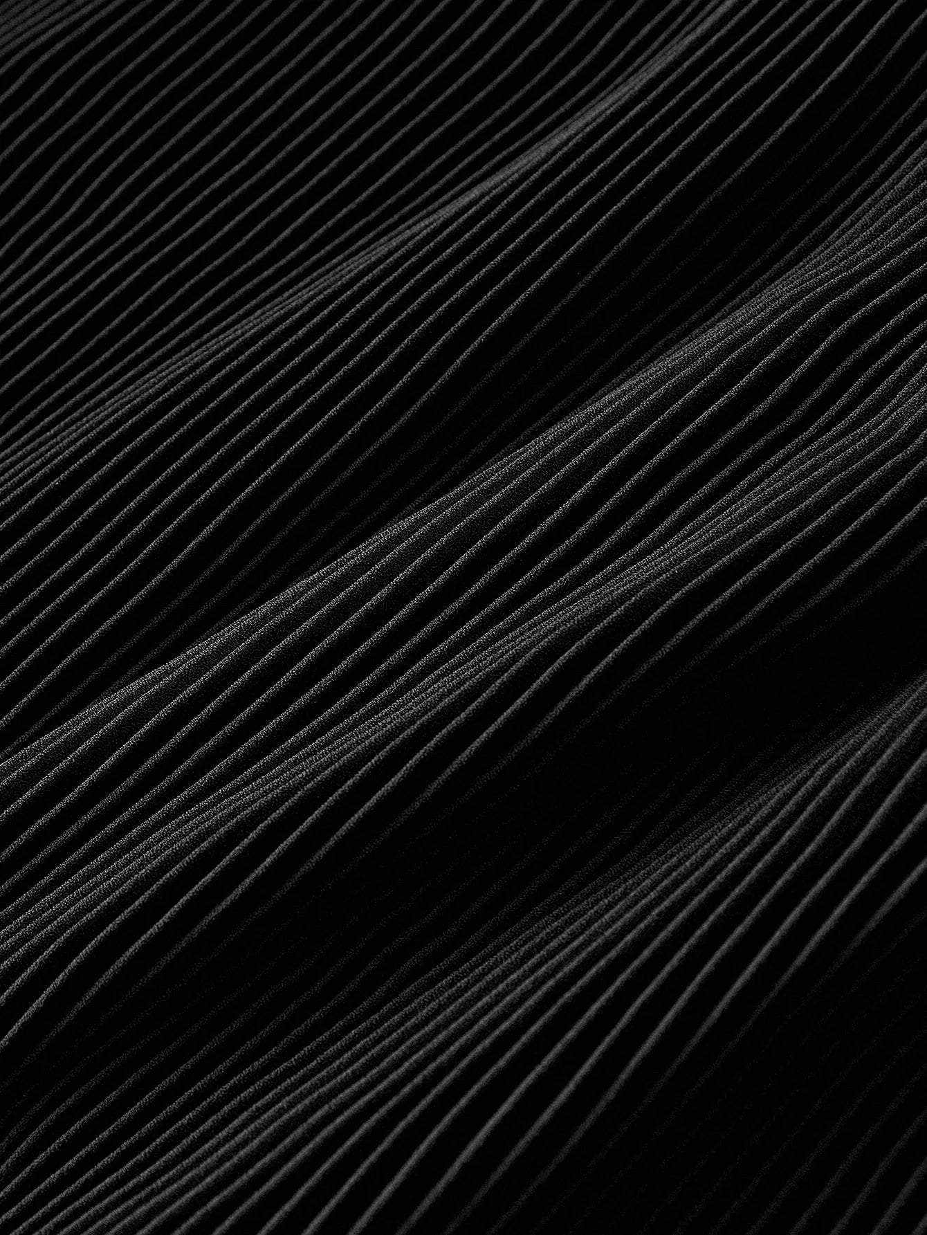 PREMIUM CHRISTMAS PLUS AUTUMN FRILL NECK CONTRAST LACE PLEATED ALINE LONG SLEEVE SHORT DRESS