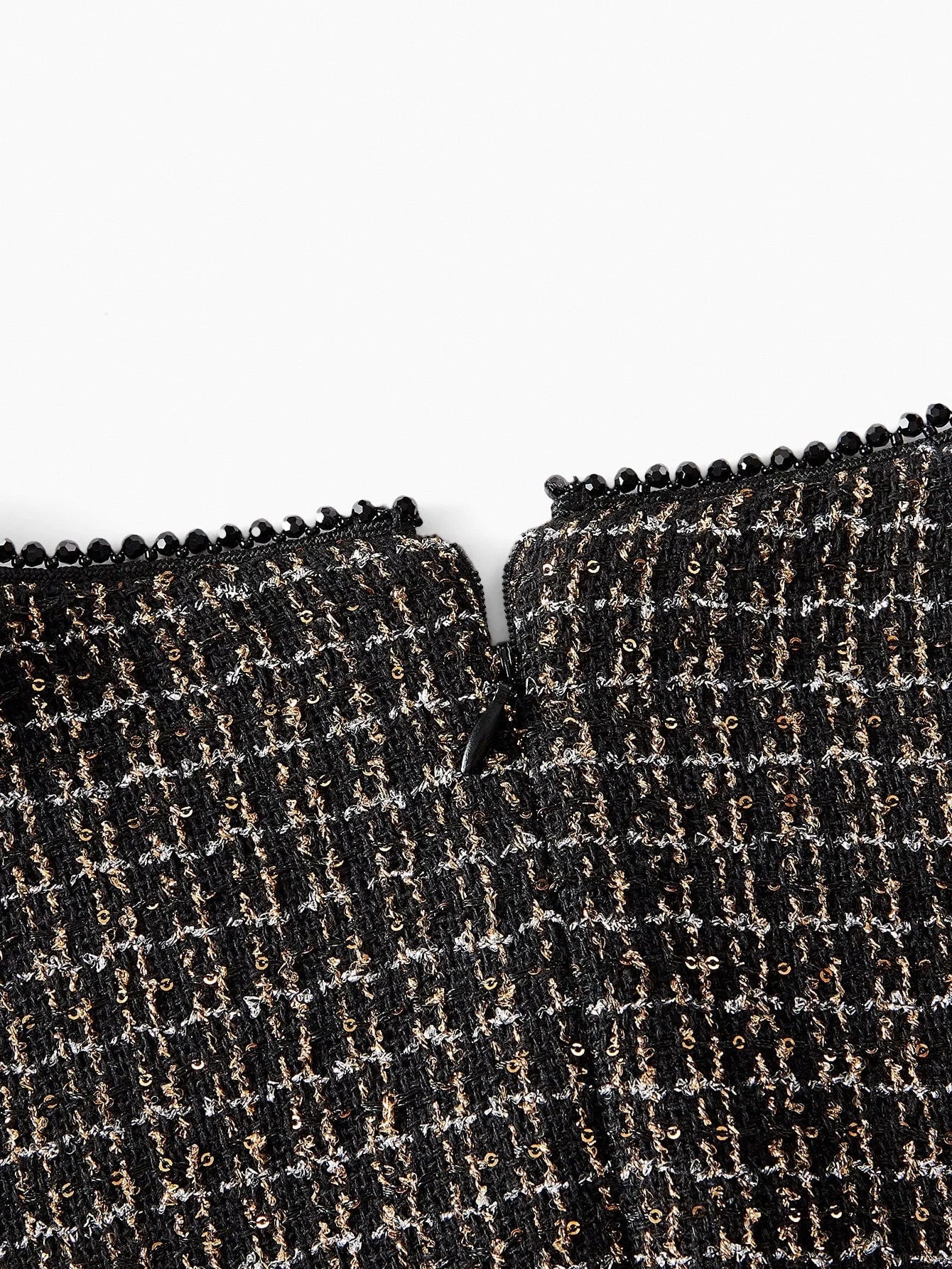 PREMIUM CHRISTMAS PLUS SIZE CHIC LONG SLEEVE TWEED PATCHWORK PLEATED MINI DRESS AUTUMNWINTER