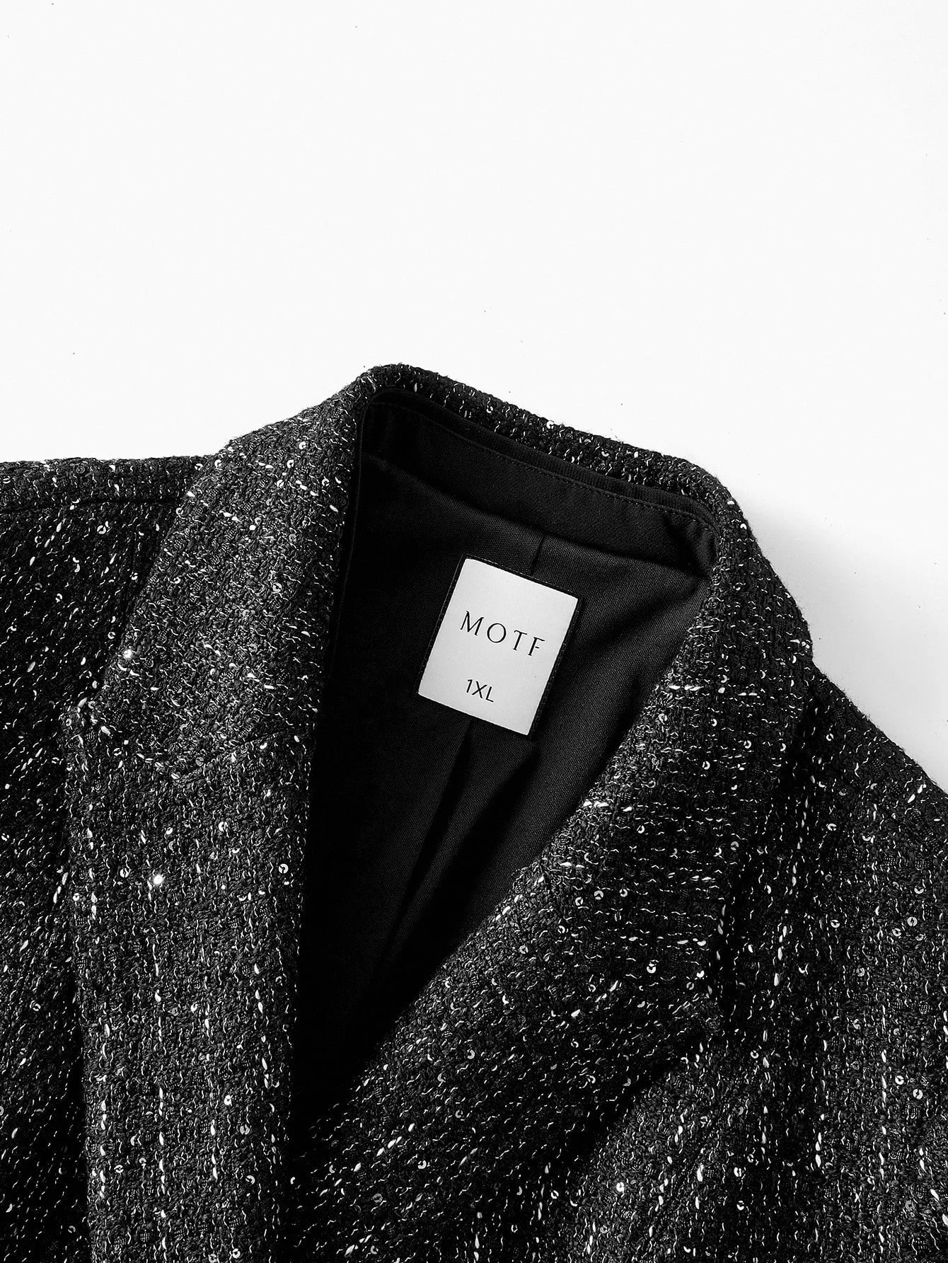 PREMIUM CHRISTMAS PLUS SIZE TWEED BUTTON UP DRESS