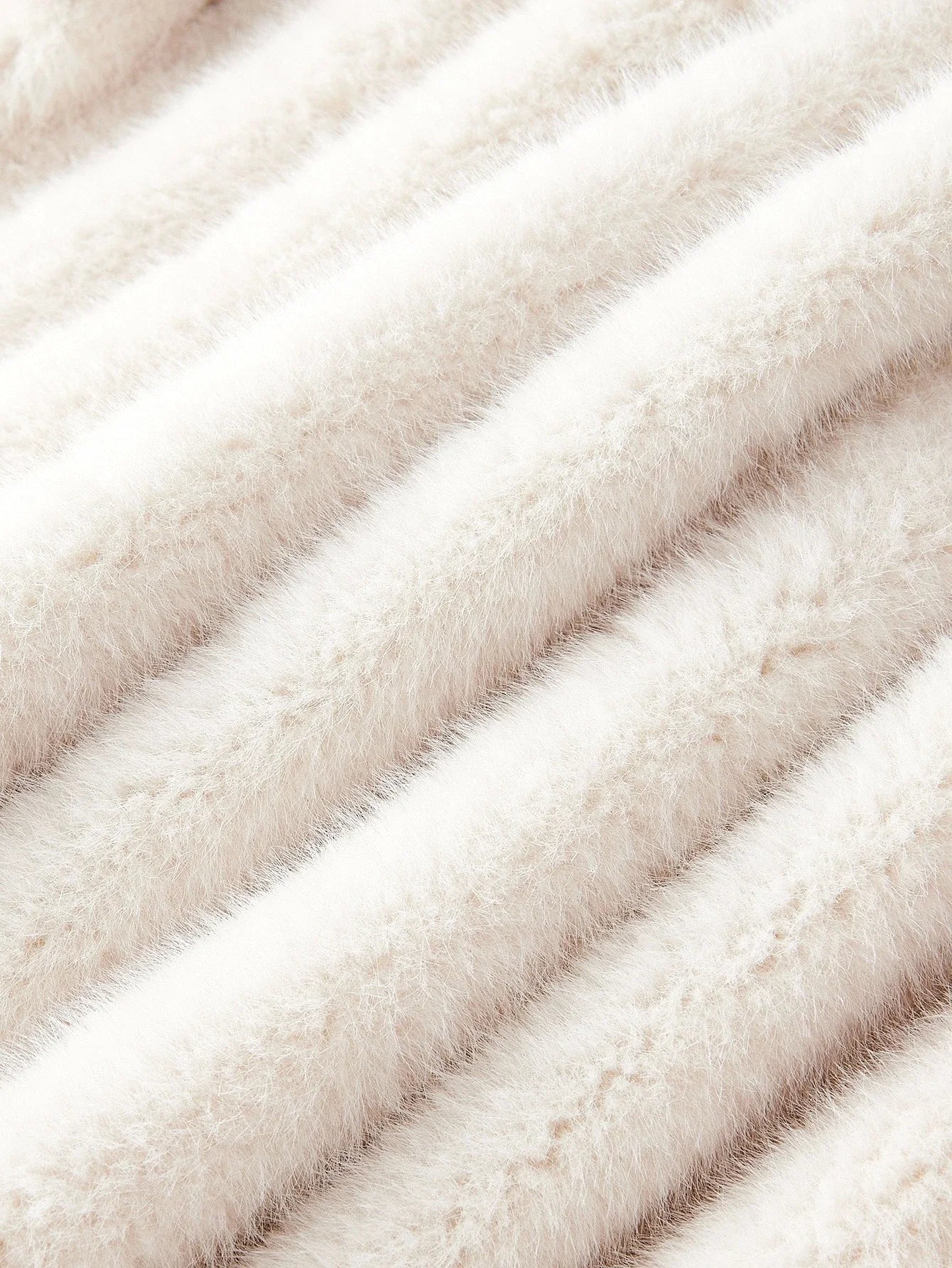 PREMIUM COLORBLOCK BELTED FAUX FUR COAT