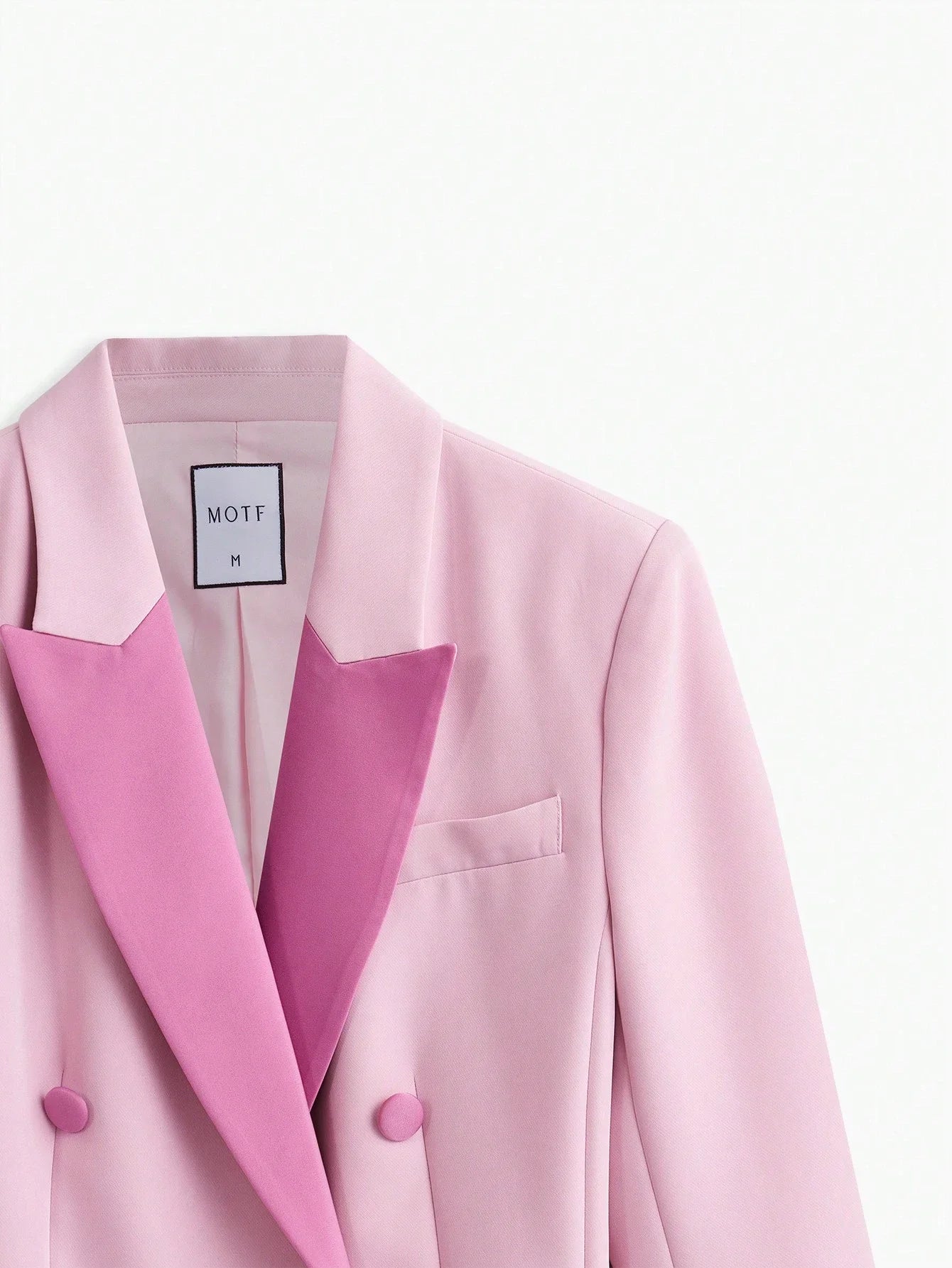 PREMIUM COLORBLOCK LAPEL BLAZER