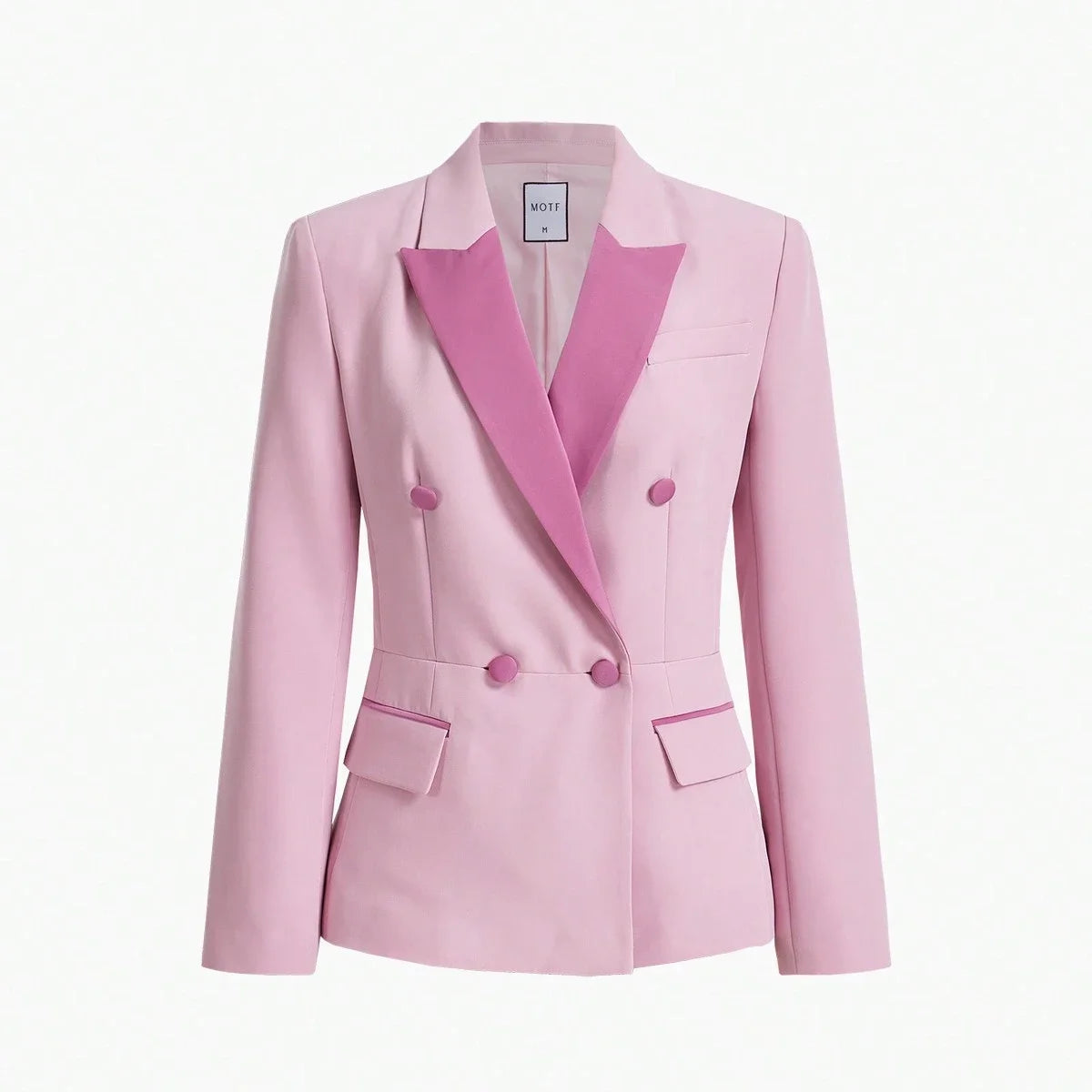 PREMIUM COLORBLOCK LAPEL BLAZER