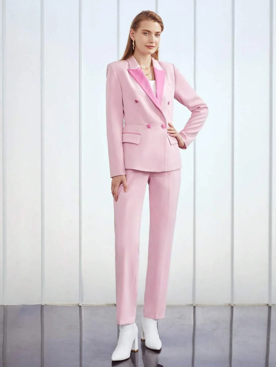 PREMIUM COLORBLOCK LAPEL BLAZER