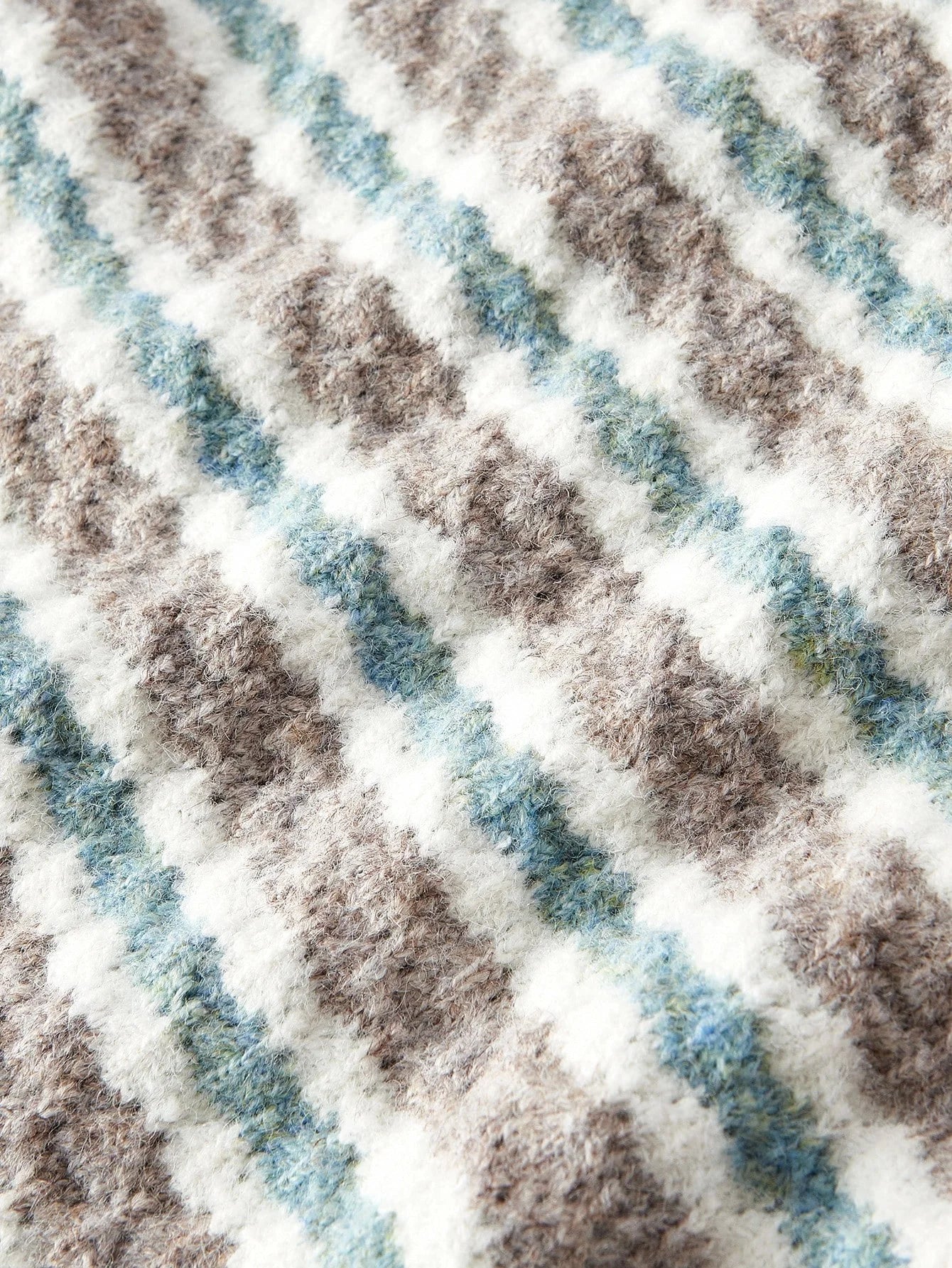 PREMIUM COLORBLOCK STRIPED PATTERN BUTTON UP TOP amp SKIRT SWEATER COORD